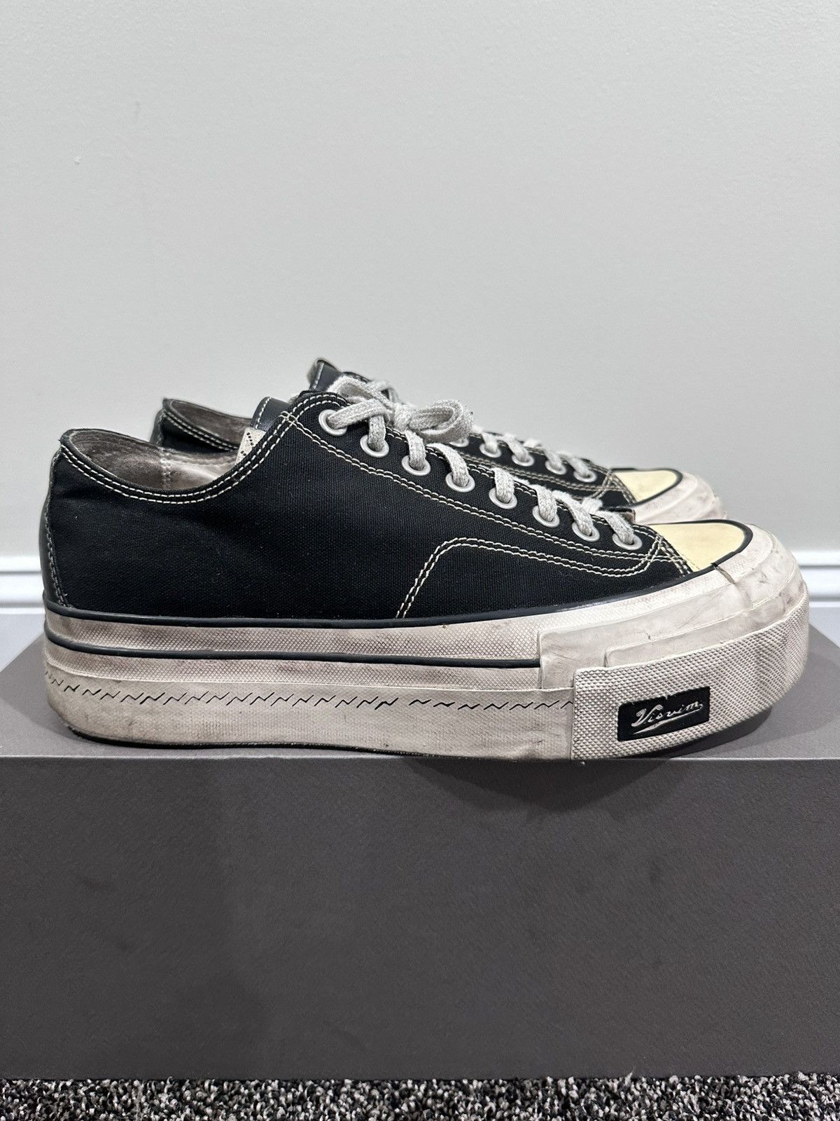 Japanese Brand × Visvim Visvim Skagway LO G. Pattern Black Canvas Sneaker Size US 10 / EU 43 - 2 Thumbnail