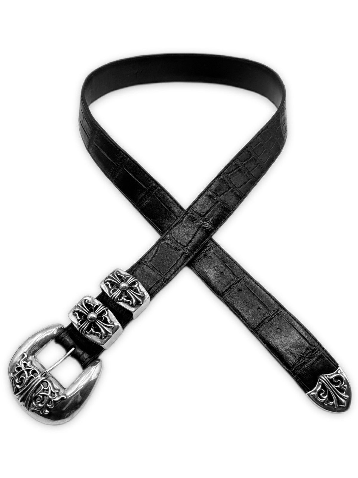 Chrome Hearts Chrome Hearts Alligator Leather 4 Piece Belt Size 38 - 2 Thumbnail