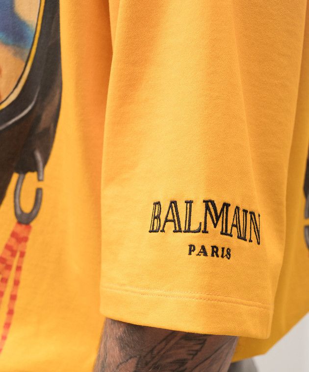 Balmain o1s1wg110126 X Disney Graphic Printed T-Shirt in Multicolor Size US XL / EU 56 / 4 - 5 Thumbnail