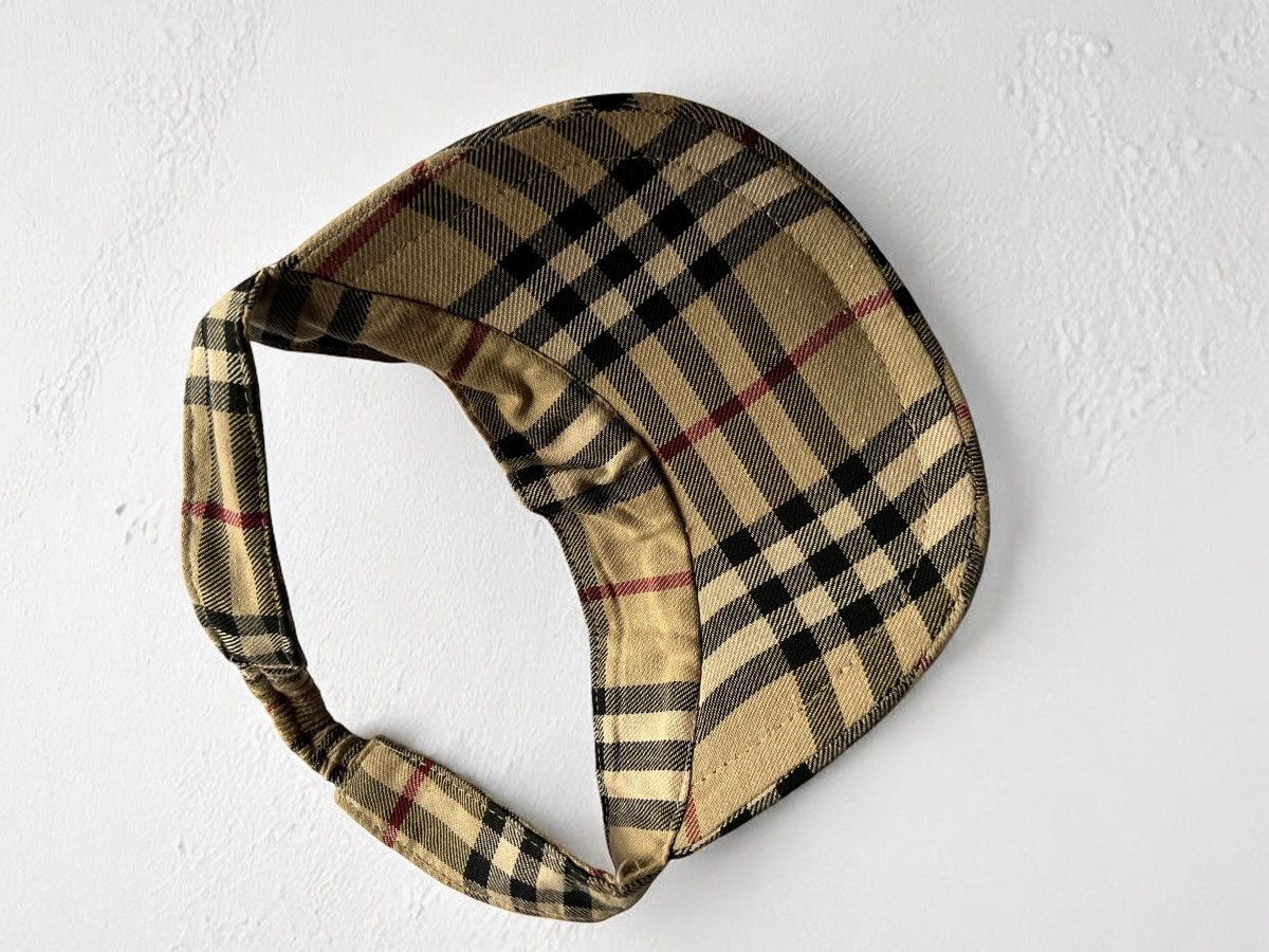 Burberry × Vintage OFFER!🫵🏻 BURBERRY VISOR CAP NOVA CHECK GOLF VINTAGE Size ONE SIZE - 3 Thumbnail