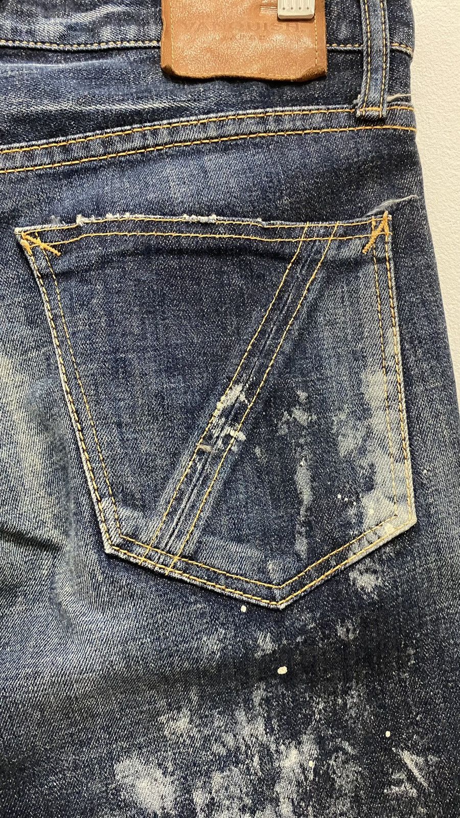 Vanquish Vanquish Distressed Denim Splatter Jeans Pants Size US 32 / EU 48 - 20 Thumbnail