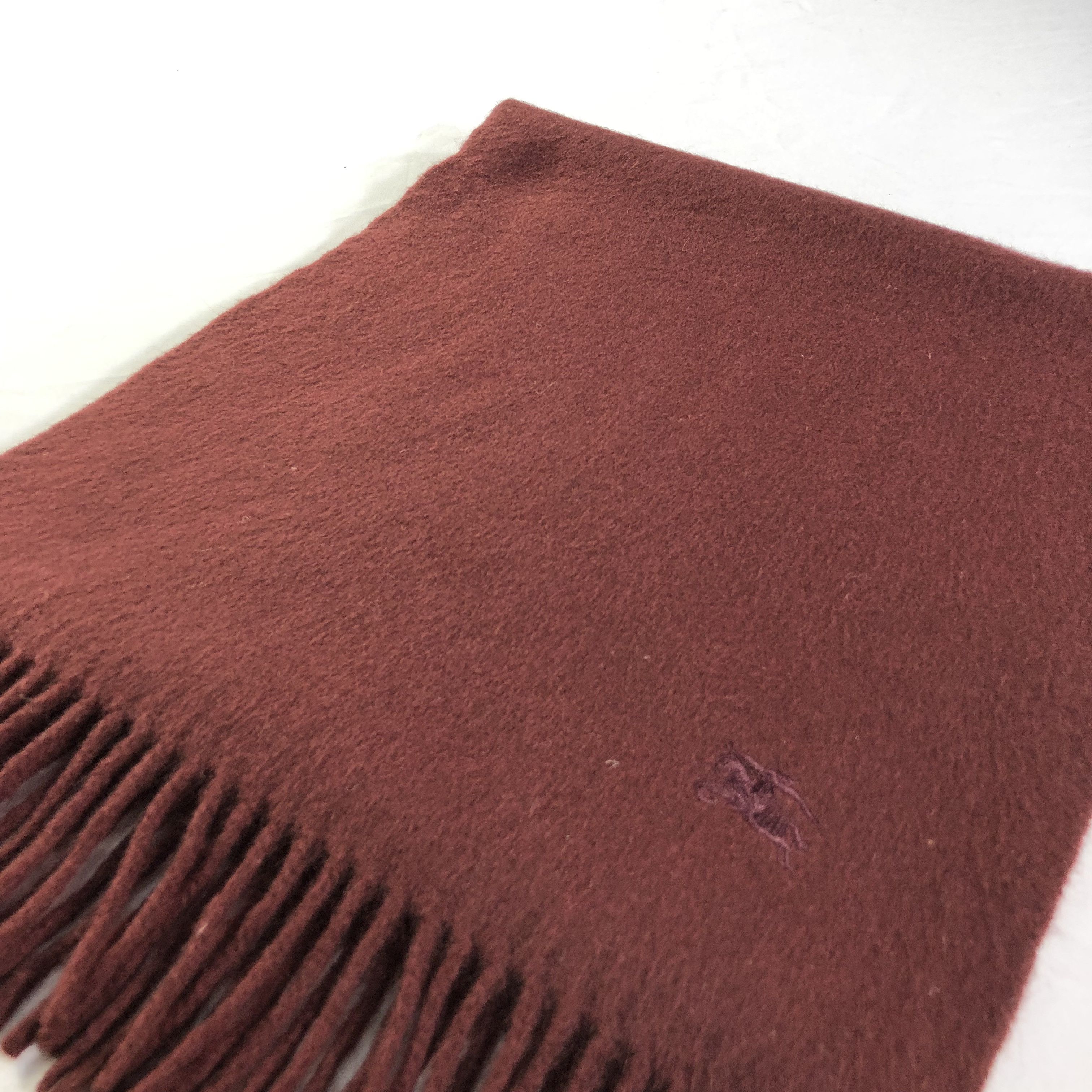 Burberry Burberry Plain Cashmere Scarf Muffler V1379 Size ONE SIZE - 3 Thumbnail
