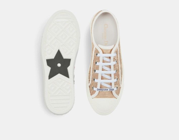 Dior o1w1db11024 Embroidered Walk'n Sneakers in Beige Size US 12 / IT 42 - 5 Thumbnail
