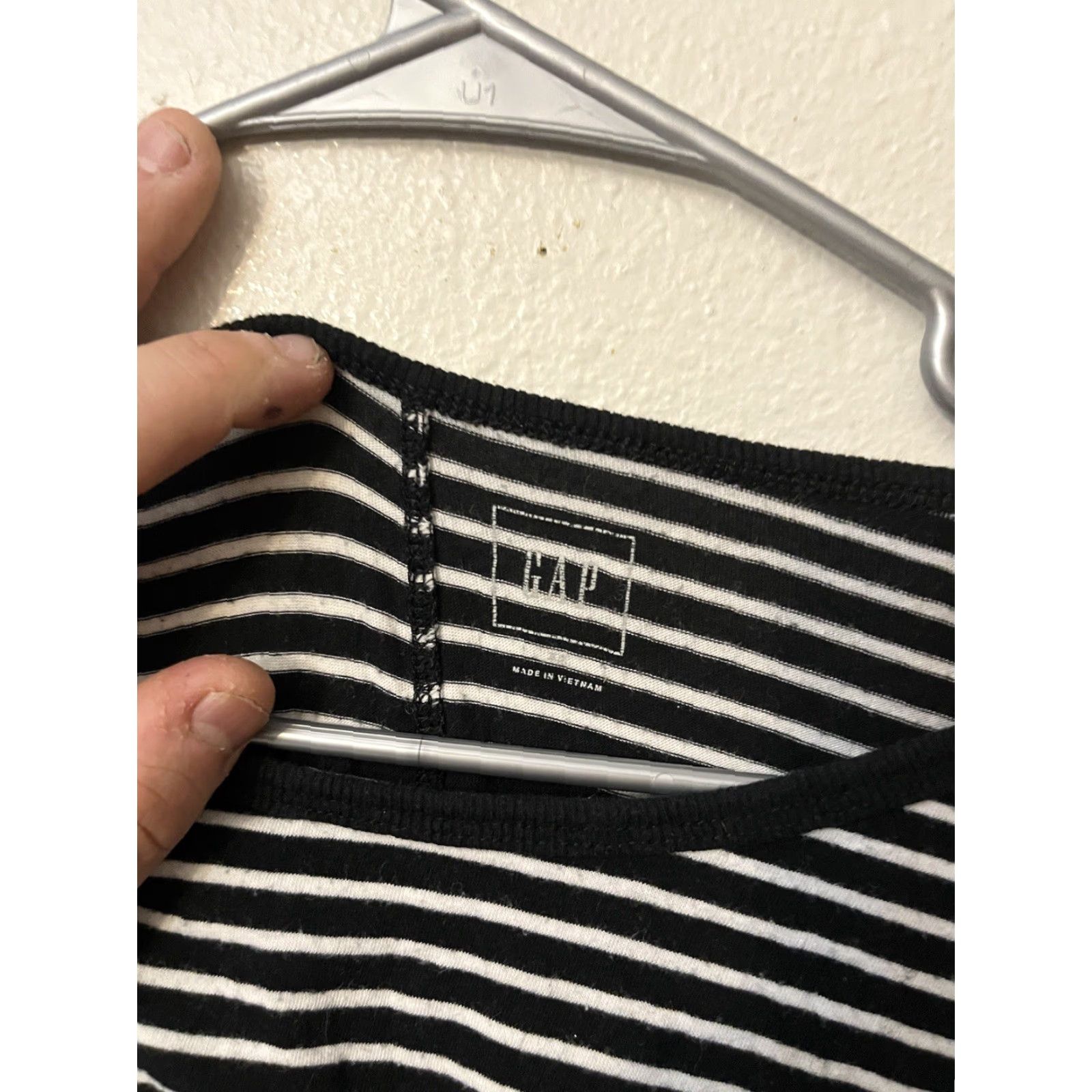 Gap Gap T-Shirt Women XS Black Striped 3/4 Sleeve Crew Neck Casual Shirt Womens XS Black Striped T-Shirt Size XS / US 0-2 / IT 36-38 - 2 Thumbnail