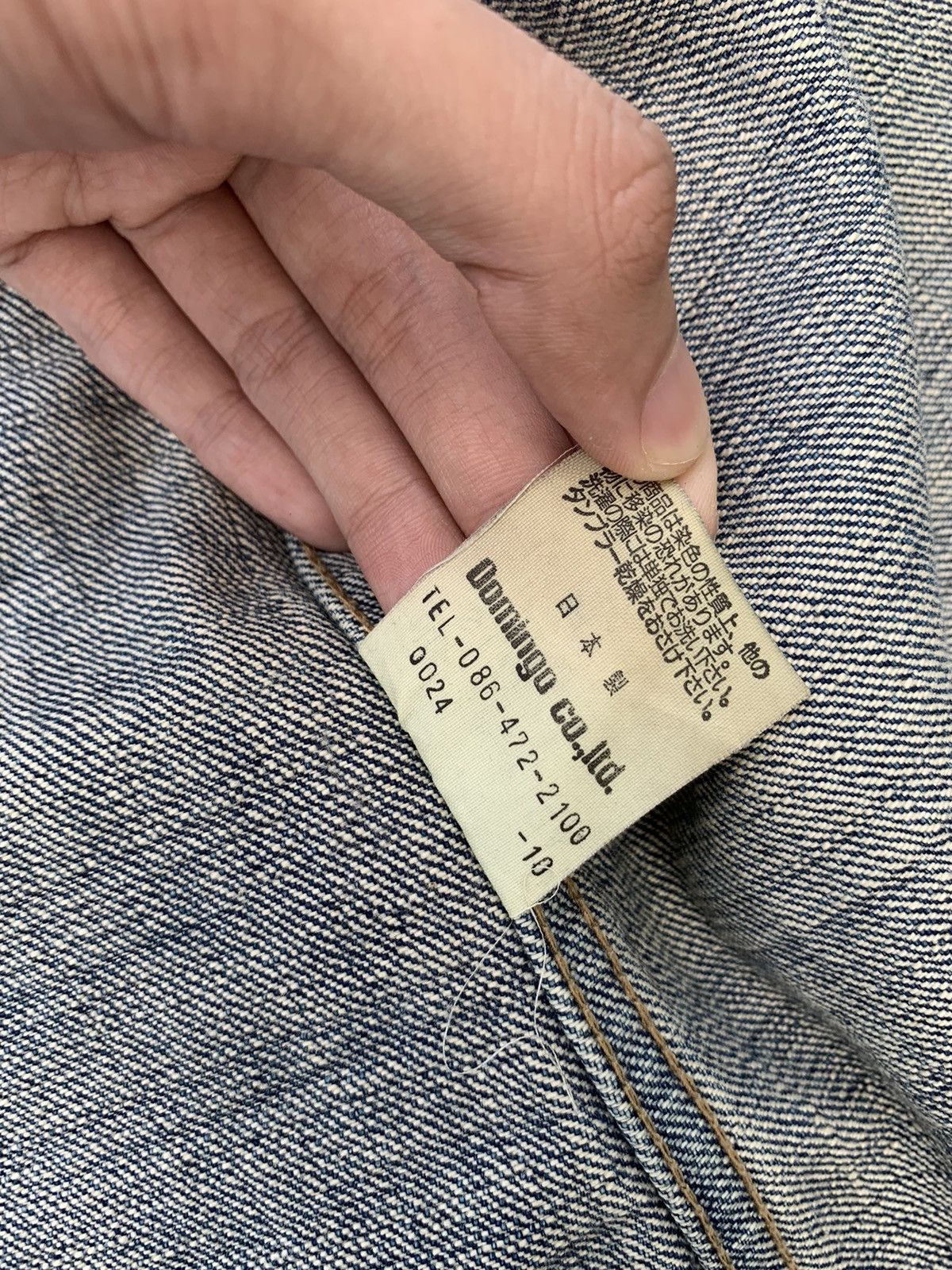 Japanese Brand × OMNIGOD Domingo D.M.G Distressed Denim Jacket Size S / US 4 / IT 40 - 18 Thumbnail