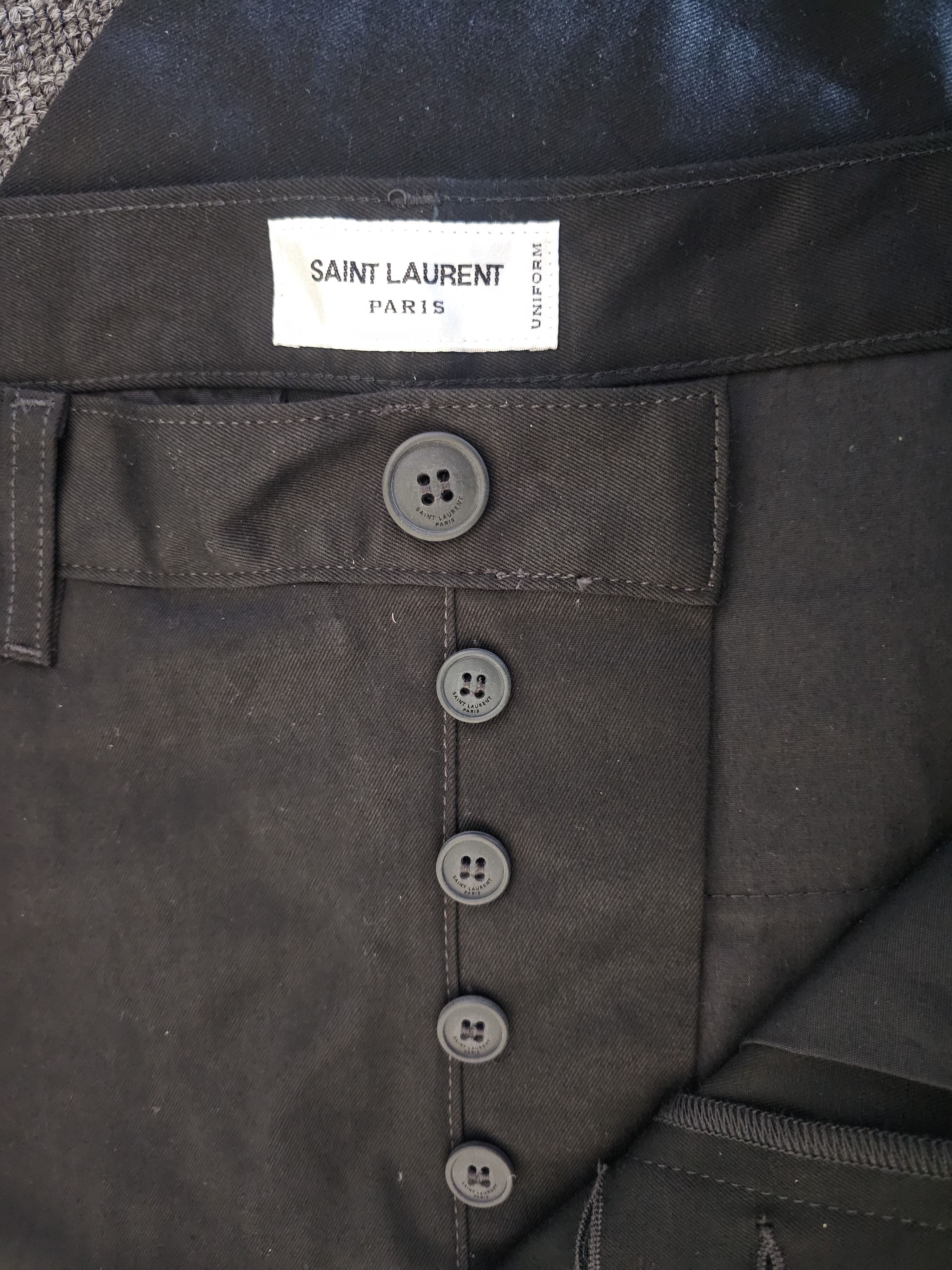 Saint Laurent Paris Saint Laurent Paris men's balck Pants size 32 Size US 32 / EU 48 - 3 Thumbnail