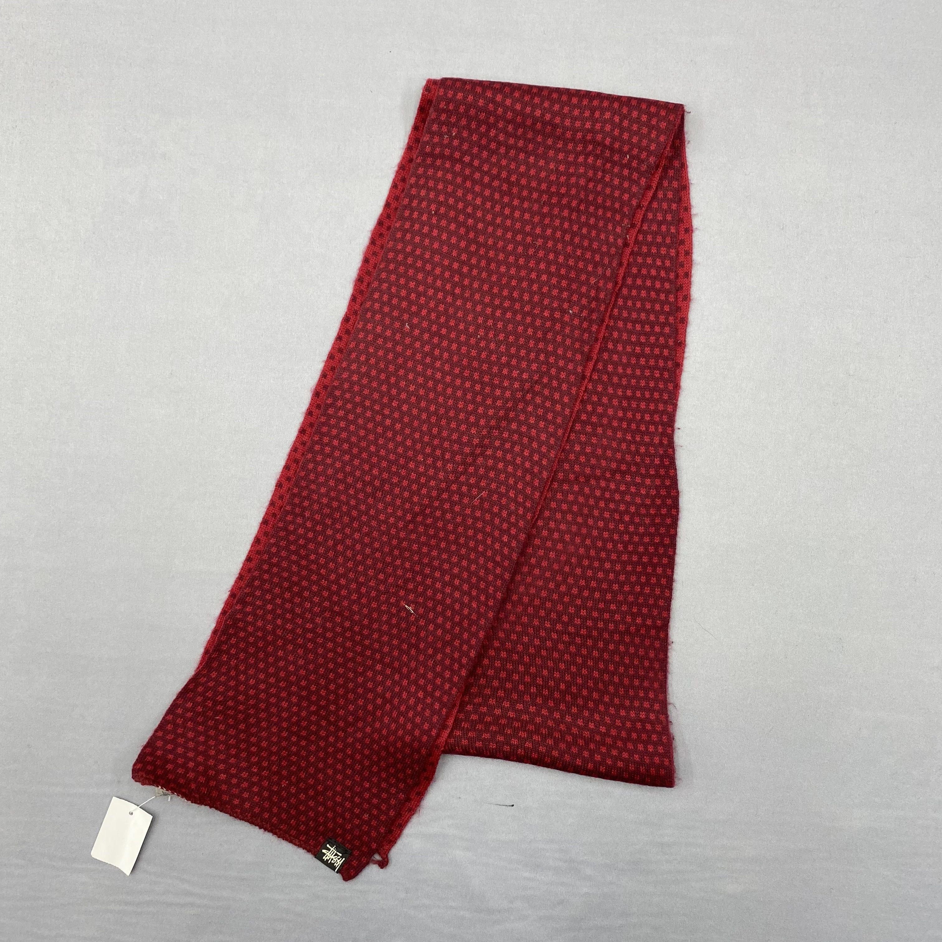 Stussy Vintage Stussy Scarf Polka Dot Muffler Wool Scarves Size ONE SIZE - 3 Thumbnail