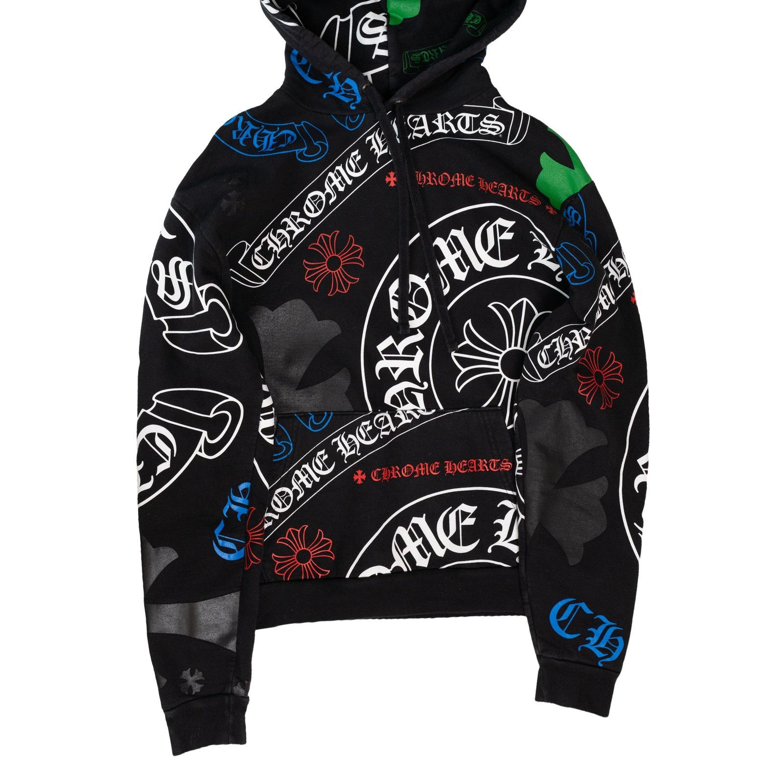 Chrome Hearts Stencil Hoodie 'Black/Multicolor' Size US S / EU 44-46 / 1 - 3 Thumbnail