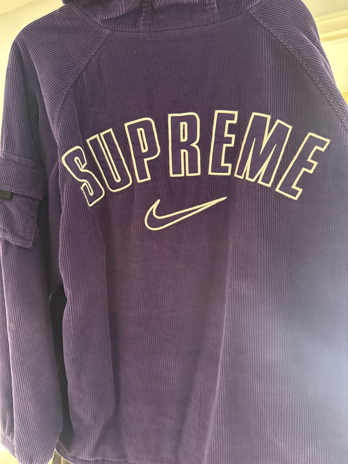 Nike × Supreme Supreme Nike corduroy purple zip up Size US M / EU 48-50 / 2 - 2 Thumbnail