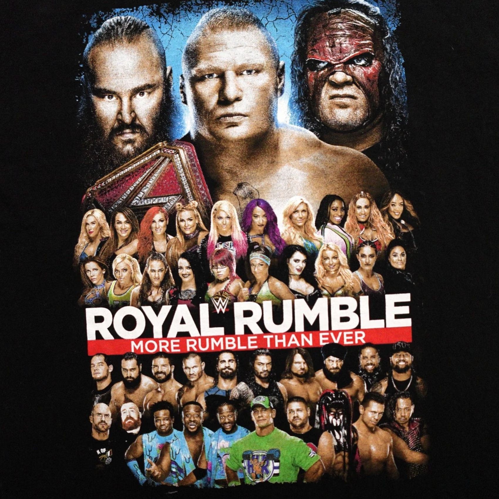 Vintage WWE Royal Rumble 2018 Mens XL in Black I Was There WRESTLING Tshirt 23x30 T-Shirt Mens XL Black I Was There WWE Royal Rumble 2018 Size US XL / EU 56 / 4 - 3 Thumbnail