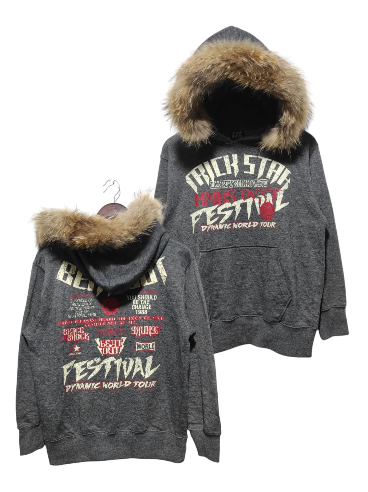 HOMME BOY CO. Homme Boys Fur Hoodie LGB style Size US M / EU 48-50 / 2 - 1 Thumbnail