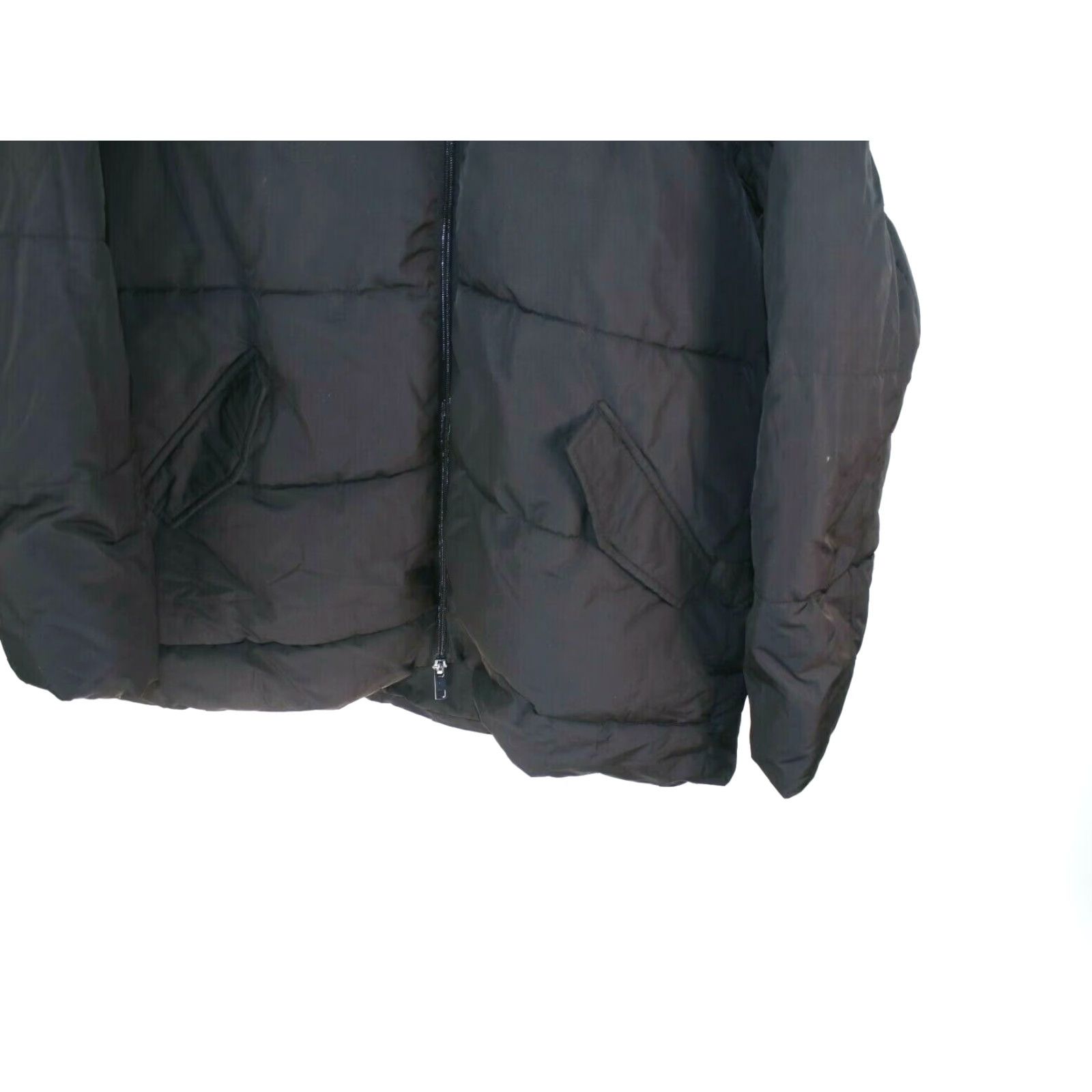 Vintage Lightweight Puffer Jacket Women's Long-Sleeve Full-Zip Water-Resistant 2XL Black Womens Size XXL / US 16-18 / IT 52-54 - 2 Thumbnail