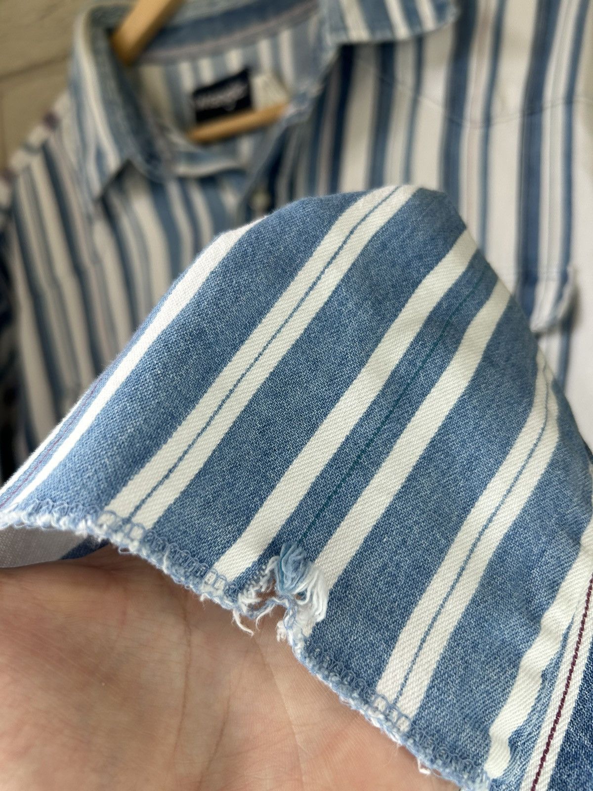 Wrangler Vintage 80s Wrangler Western X Long Tails Pearl Snap Size US XL / EU 56 / 4 - 12 Thumbnail