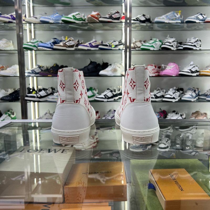 Louis Vuitton Louis Vuitton Tattoo Monogram High-Top Sneakers - Size US 8.5 / EU 41-42 - 3 Thumbnail
