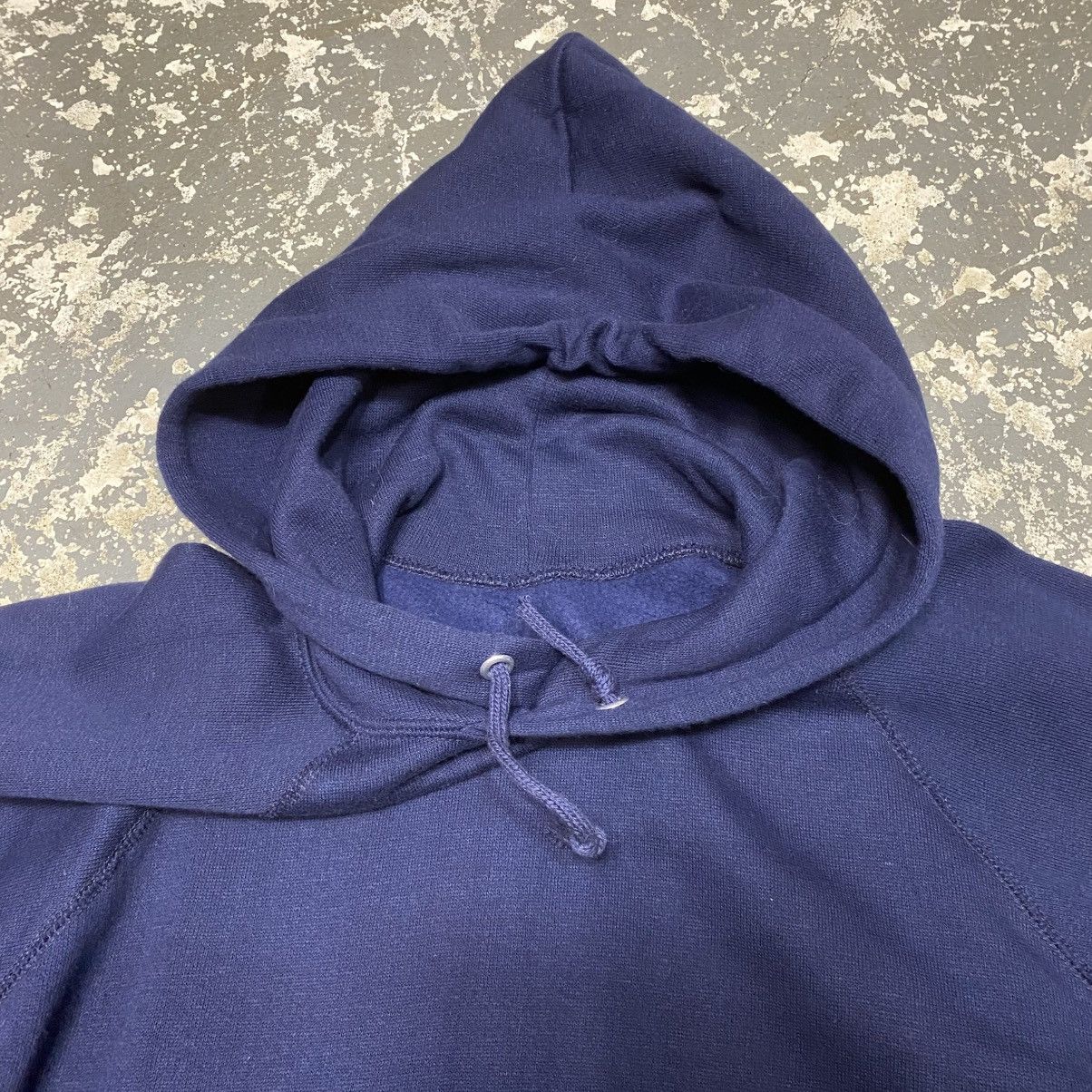 Japanese Brand × Original Montgomery × Vintage Vintage Montgomery Ward Blank Navy Gusset Hoodie Sweat 70s Size US L / EU 52-54 / 3 - 8 Thumbnail