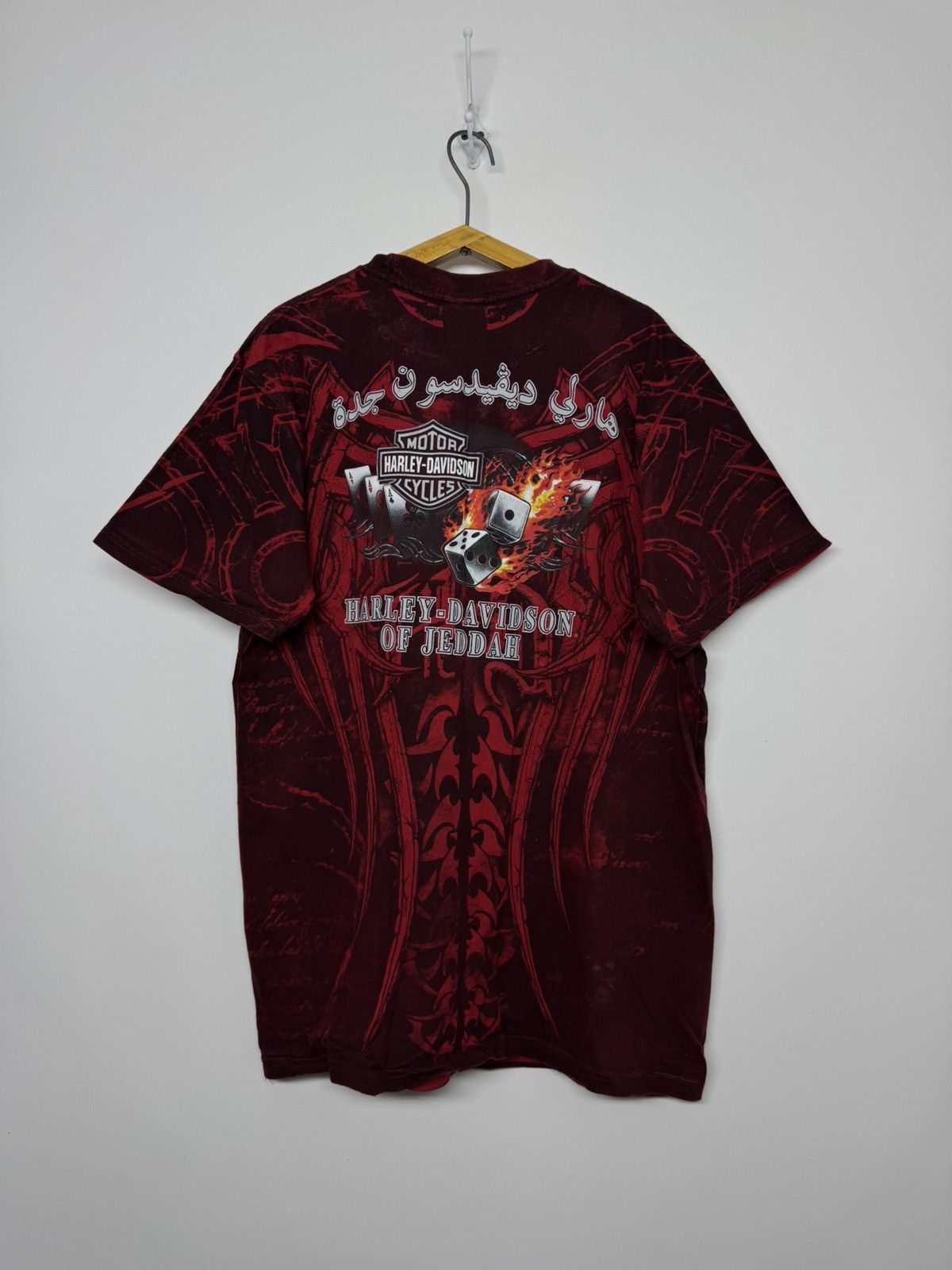 Harley Davidson Sickest Vintage Y2k Rare Harley Davidson All Print T-Shirt Size US L / EU 52-54 / 3 - 2 Thumbnail