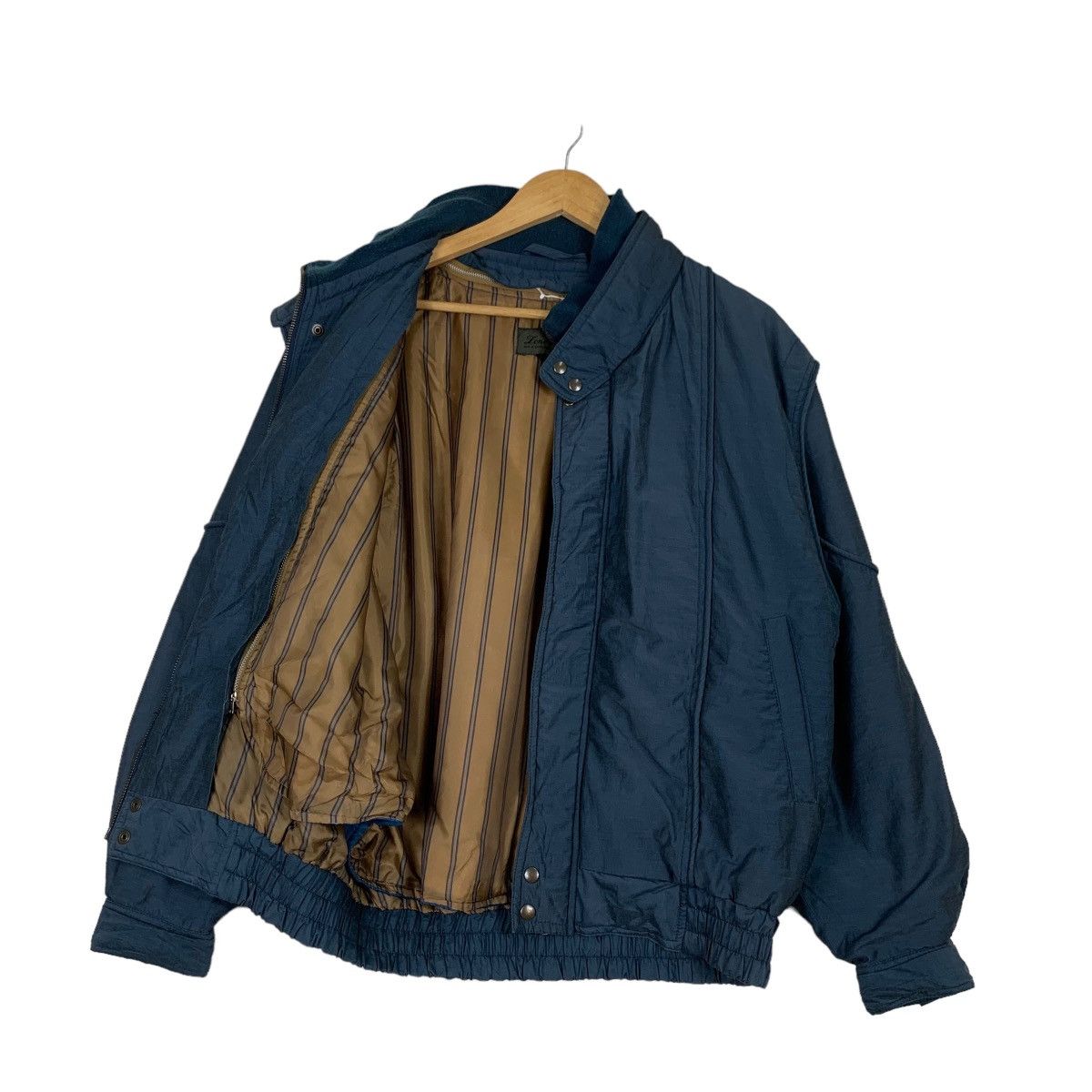 Japanese Brand LONE RICH Blue Parachute Bomber Jacket #1097-C50 Size US L / EU 52-54 / 3 - 9 Thumbnail