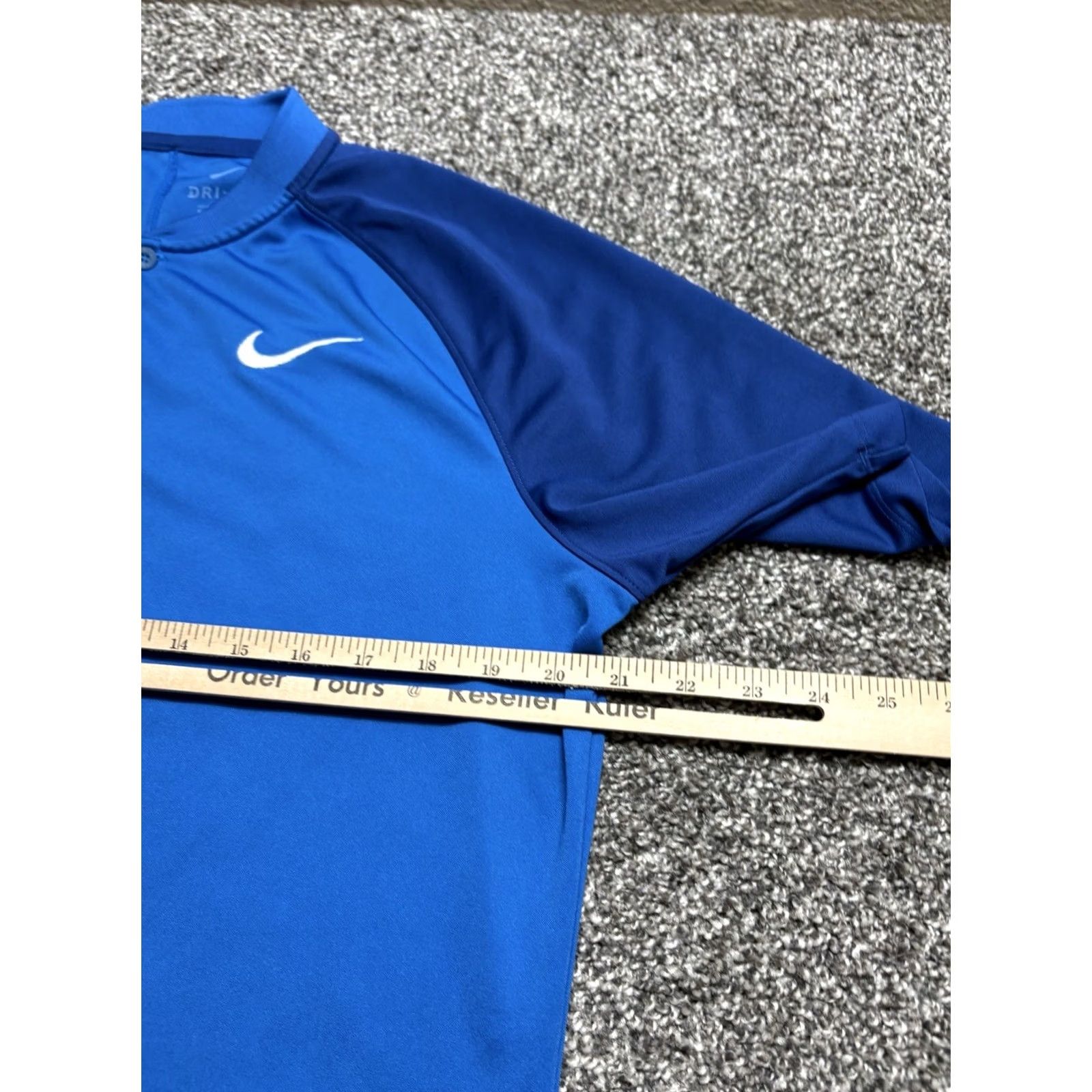 Nike Nike Dri-FIT Polo Shirt Mens Medium Golf Blue Logo 90s Raglan Size US M / EU 48-50 / 2 - 5 Thumbnail