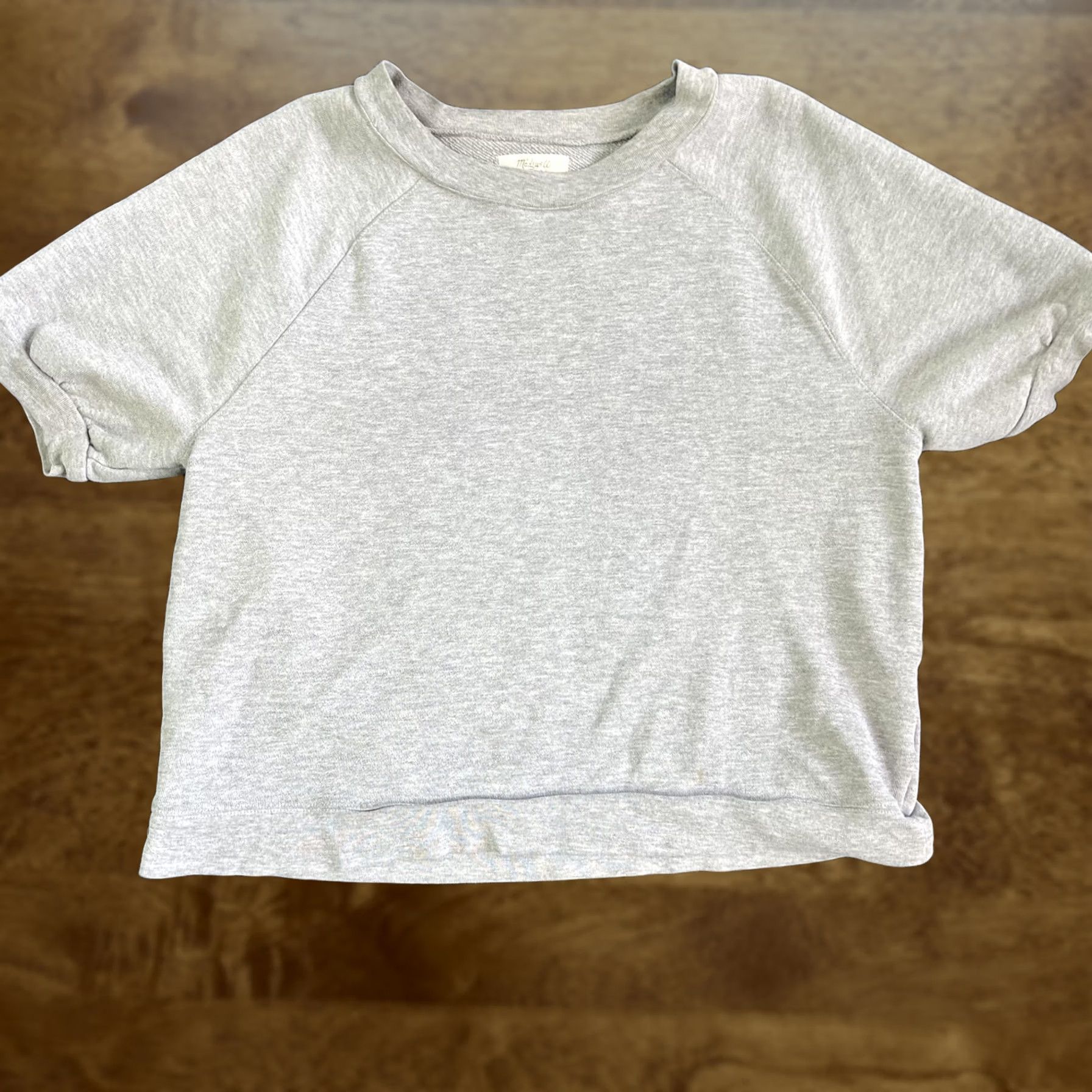 Madewell Madewell Shirt Womens XS Gray Short Sleeve Raglan Crew Neck Basic Top Size XS / US 0-2 / IT 36-38 - 1 Thumbnail