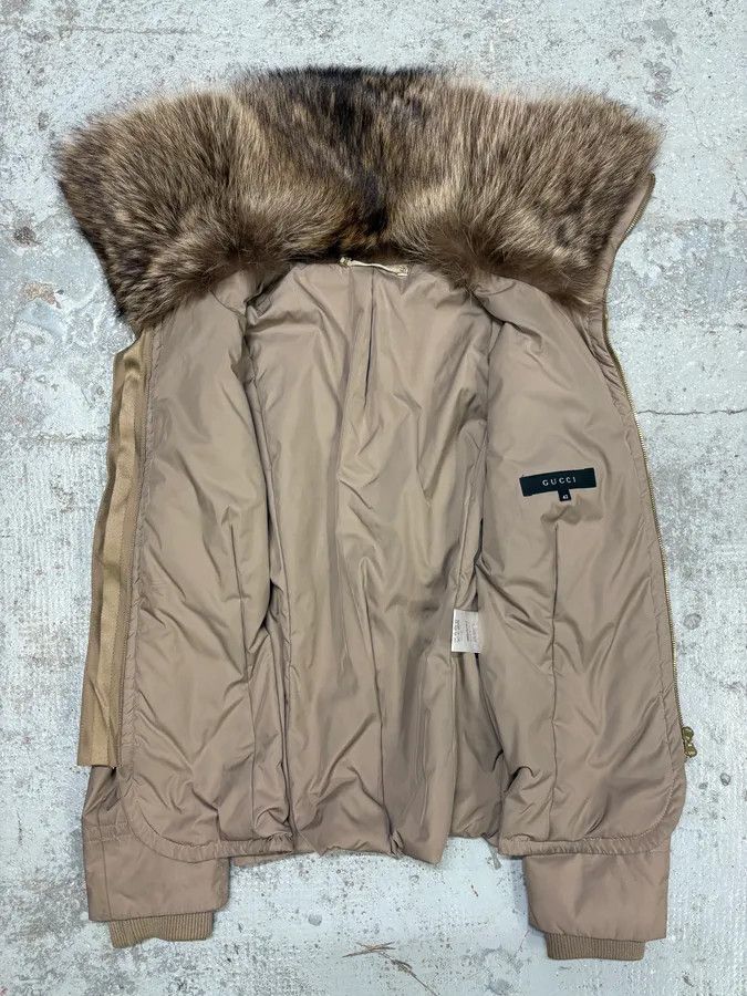 Gucci AW2005 Gucci Fur Collar Beige Jacket Size S / US 4 / IT 40 - 7 Thumbnail