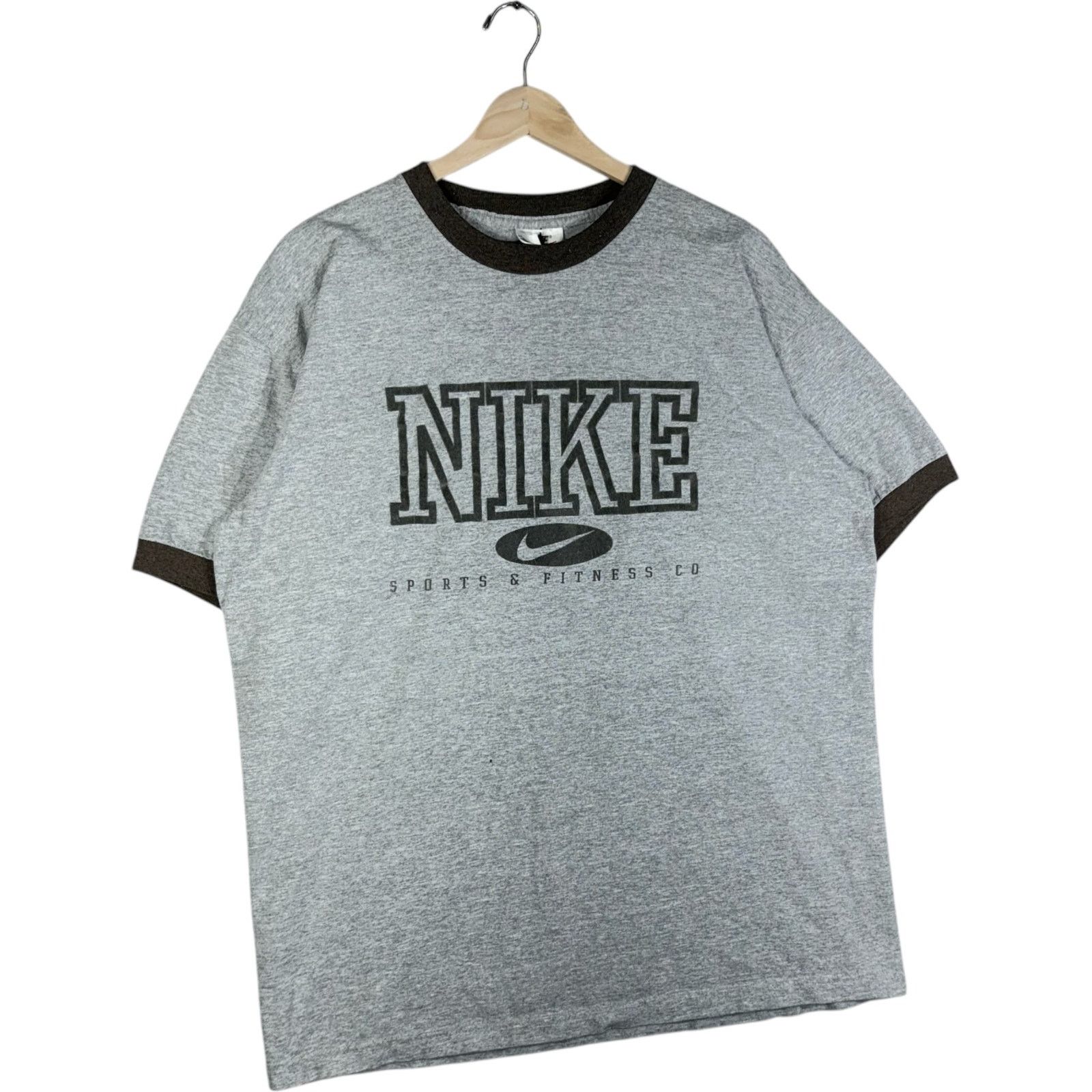 Nike Vintage Nike Chest Spellout Ringer Tee L Size US L / EU 52-54 / 3 - 4 Thumbnail
