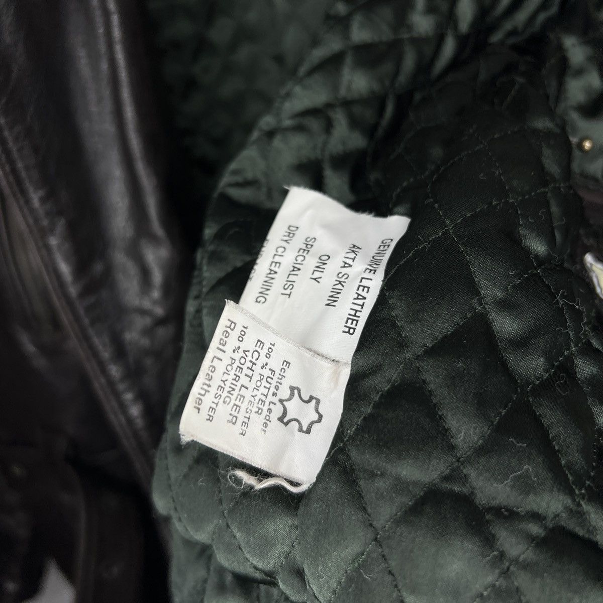 Other Vintage Leather Jacket Biker Ramones Moto Rider Flight B-1 Size US L / EU 52-54 / 3 - 7 Thumbnail