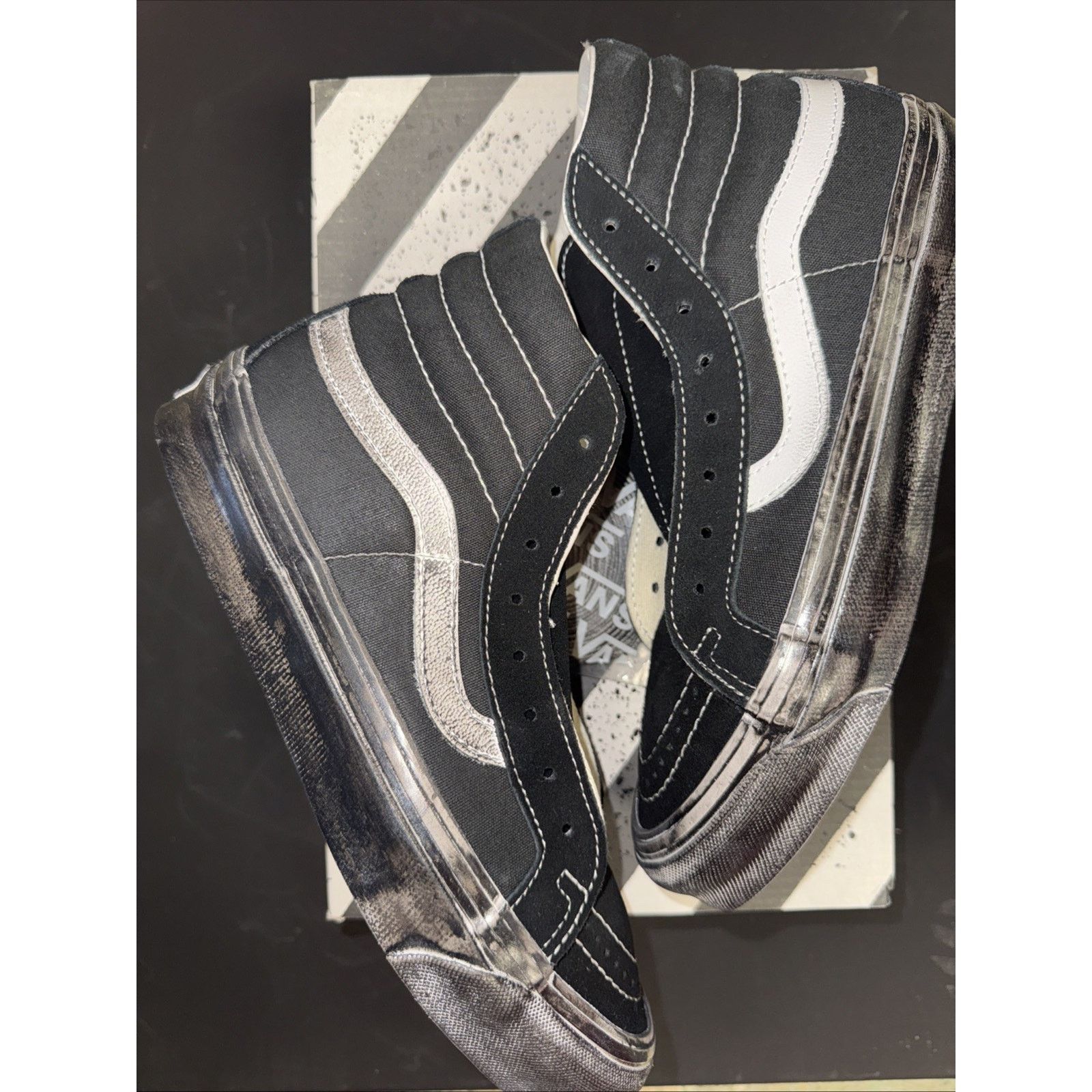 Vans Vans SK8-HI LX VLT B OG Classic Stressed Black/white Sz 6 Size US 6 / EU 39 - 2 Thumbnail