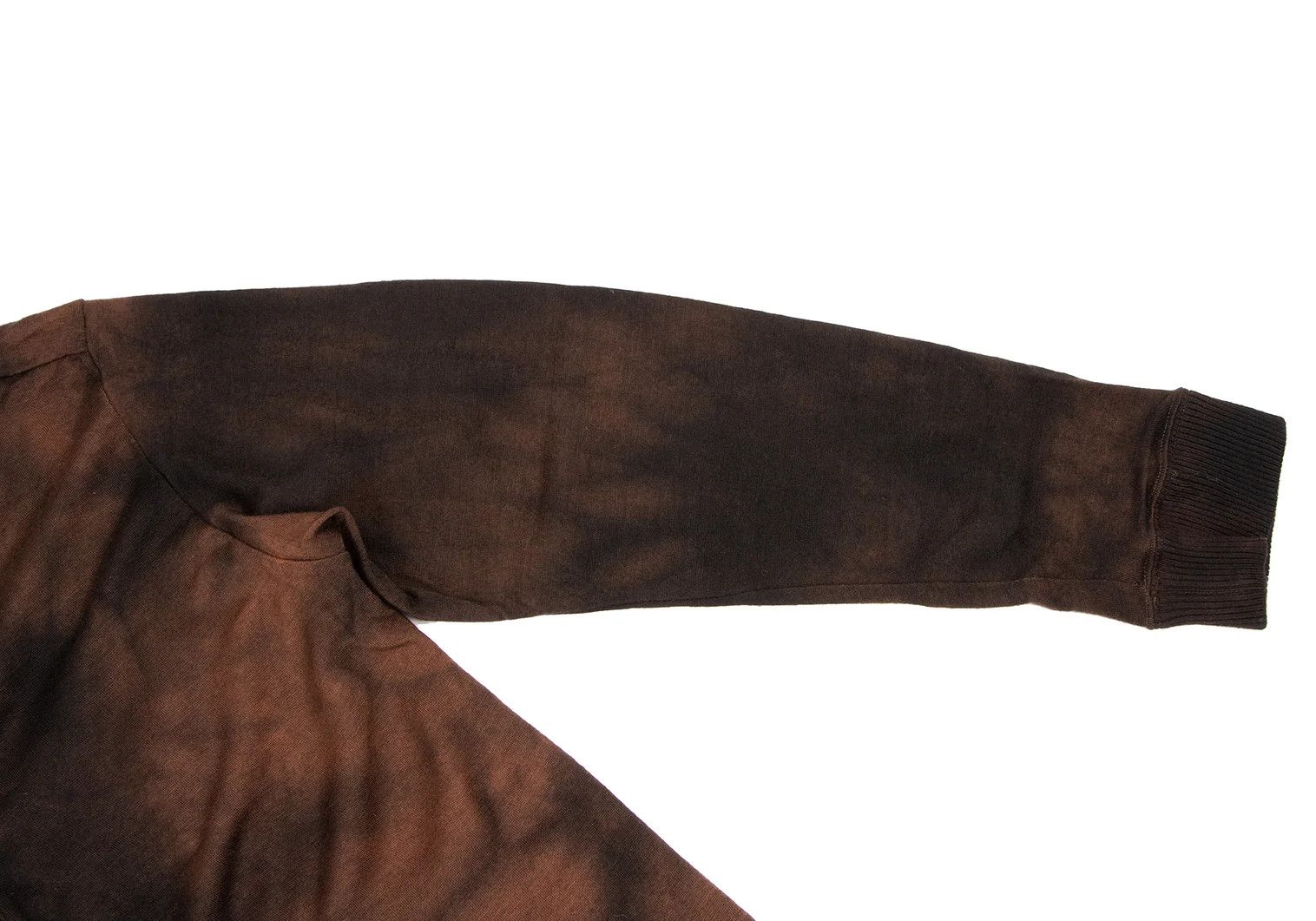 Issey Miyake Tie-Dye Wool Knit Cardigan in Brown and Black Size US XL / EU 56 / 4 - 4 Thumbnail