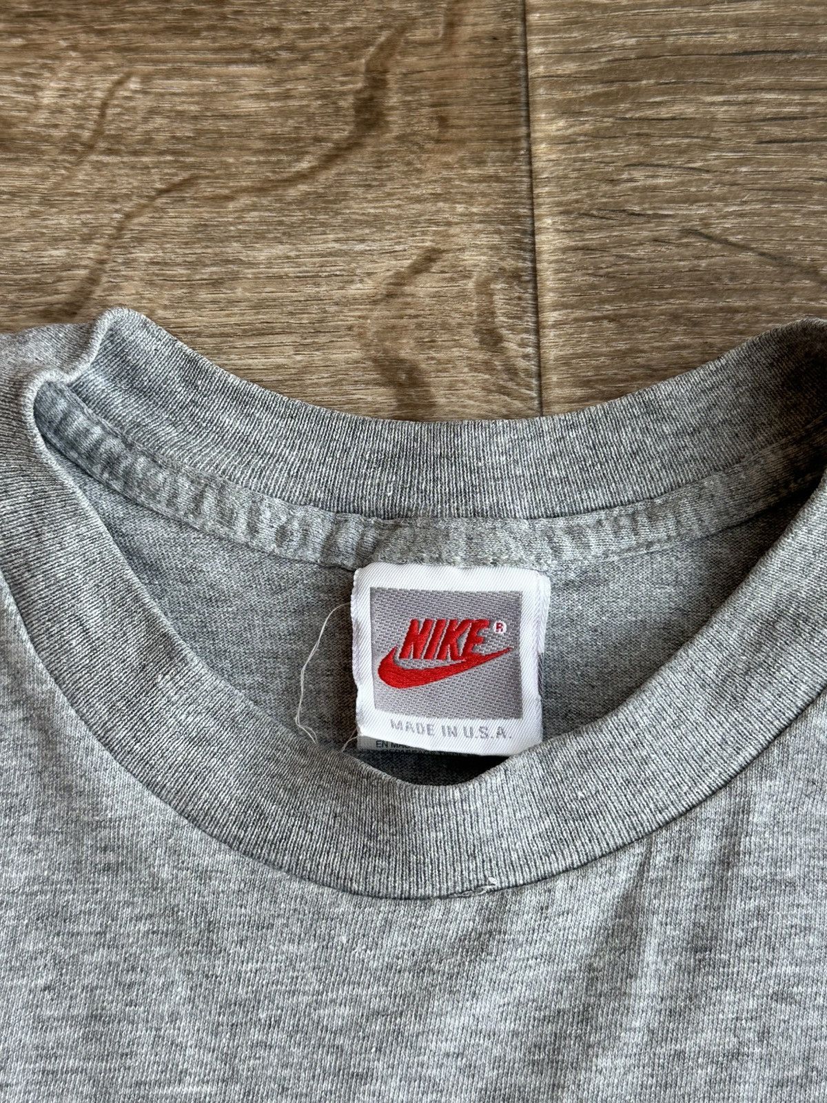 Nike 🔥 Vintage 80s Nike Big Logo Swoosh T Shirt USA 90s Stussy Size US M / EU 48-50 / 2 - 2 Thumbnail