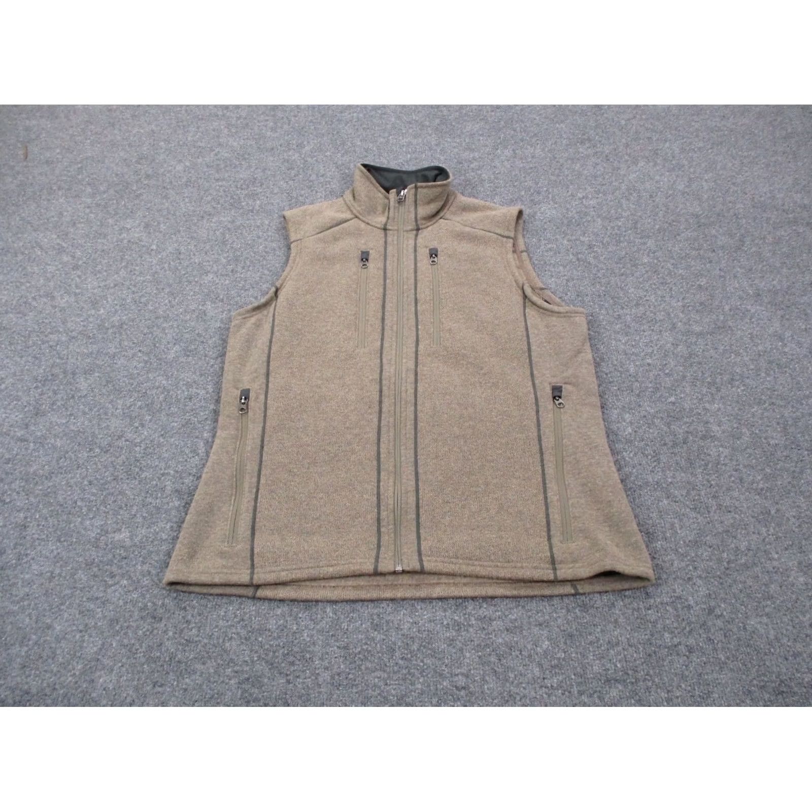 Vintage Kuhl Vest Jacket Mens L Brown Polyester Fleece Zip Full Zip Pockets Outdoor Hiking Windproof Thermal 90s Theme Winter Fall Size US L / EU 52-54 / 3 - 2 Thumbnail