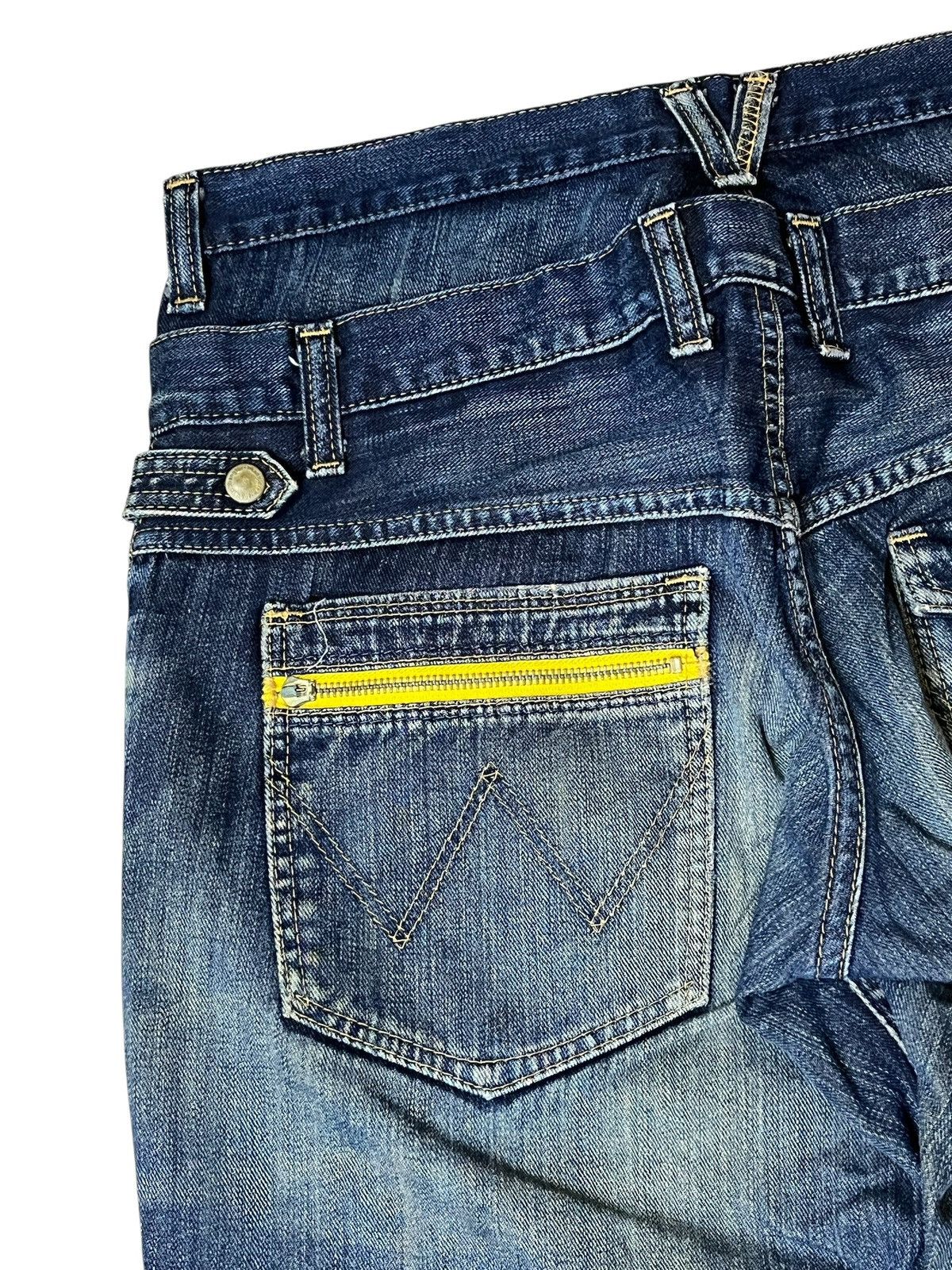 Wrangler Vintage 90s Japanese WRANGLER double waist distressed jeans Size US 34 / EU 50 - 12 Thumbnail