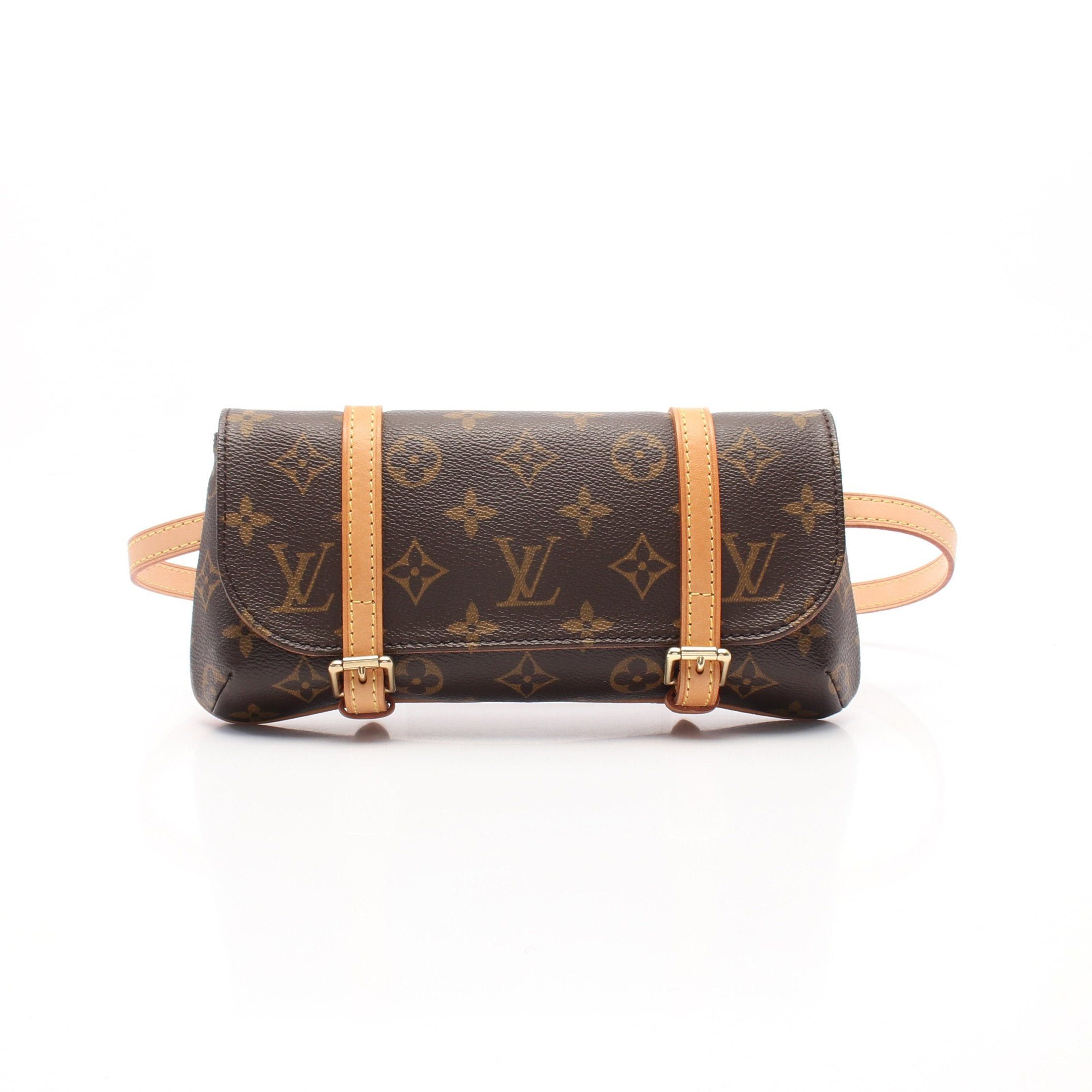 Louis Vuitton Louis Vuitton Pochette Murrell Monogram Body Bag Waist Leather Brown Size ONE SIZE - 1 Thumbnail