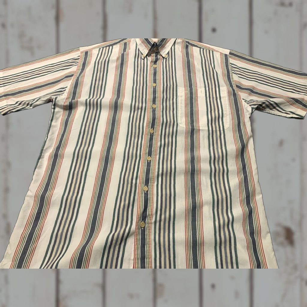 Gant Gant Men’s Large Tall LT Foxhunt Striped Button Down S/S Shirt Multicolored Size US L / EU 52-54 / 3 - 1 Thumbnail