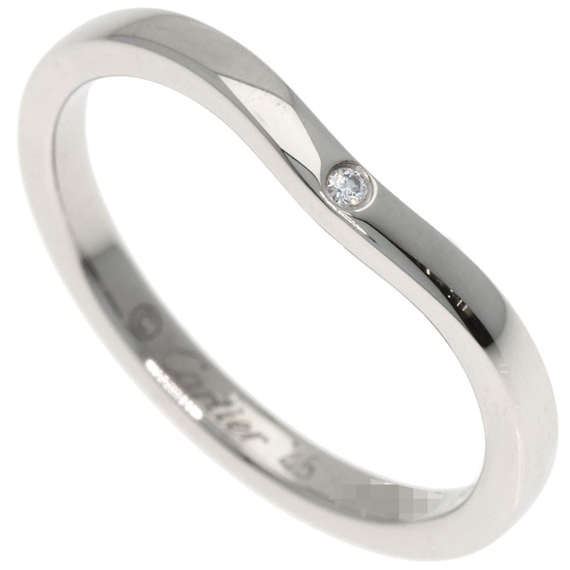 Cartier Cartier Ballerina 1P Diamond Ring, Platinum PT950, Women's, CARTIER Size ONE SIZE - 1 Thumbnail