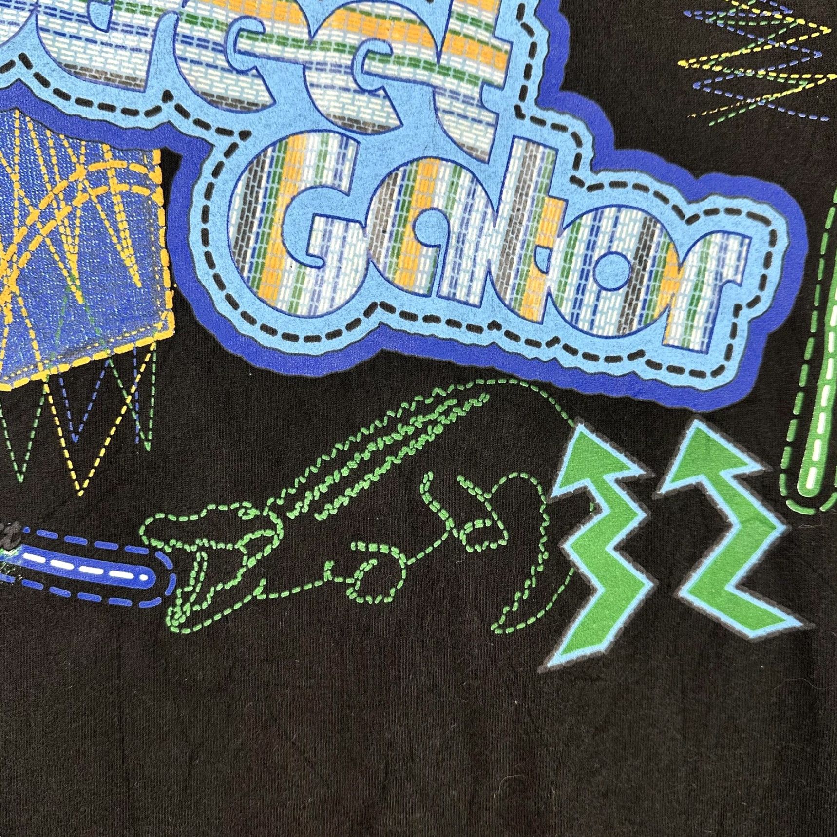 Vintage VINTAGE Time Square Gator Shirt Mens 2XL Black Graphic 90s Streetwear Alligator T-Shirt Crew Neck Short Sleeve, Graphic Print, Wildlife, Sports Size US XXL / EU 58 / 5 - 4 Thumbnail