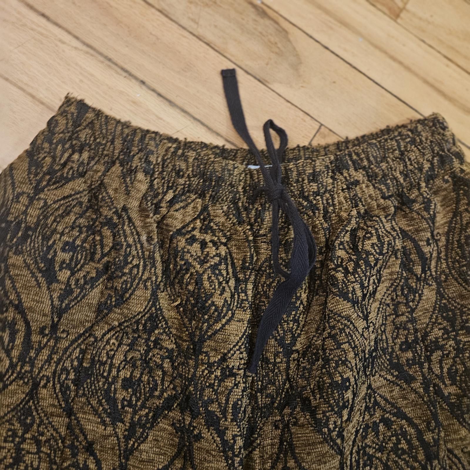 Designer Kimchi Blue Boho Harem Pants Medium M Metallic Print Joggers Size 32" / US 10 / IT 46 - 3 Thumbnail