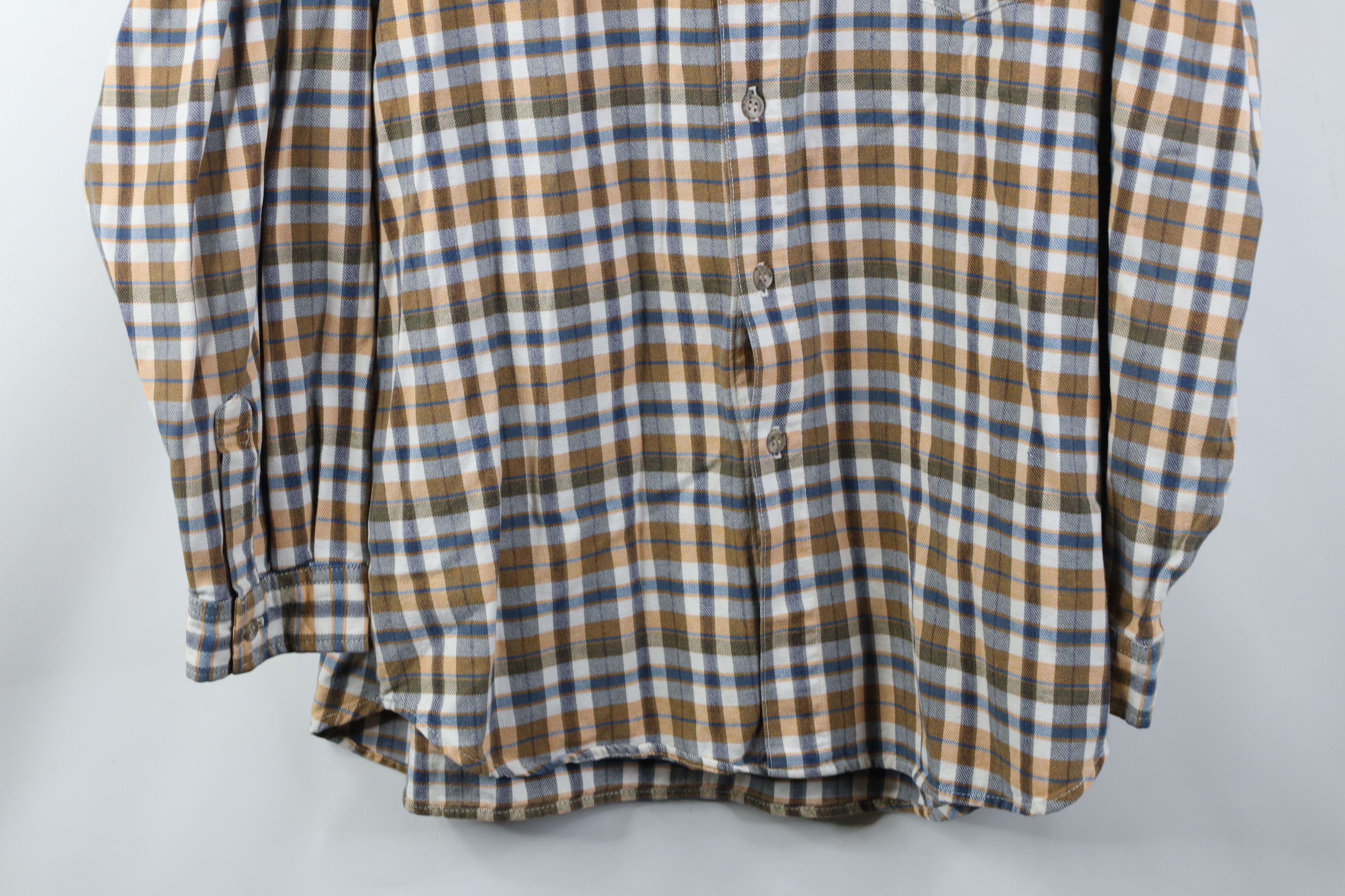 Guess Vintage 90s Guess Heavyweight Flannel Button Shirt Plaid USA Size US XL / EU 56 / 4 - 3 Thumbnail