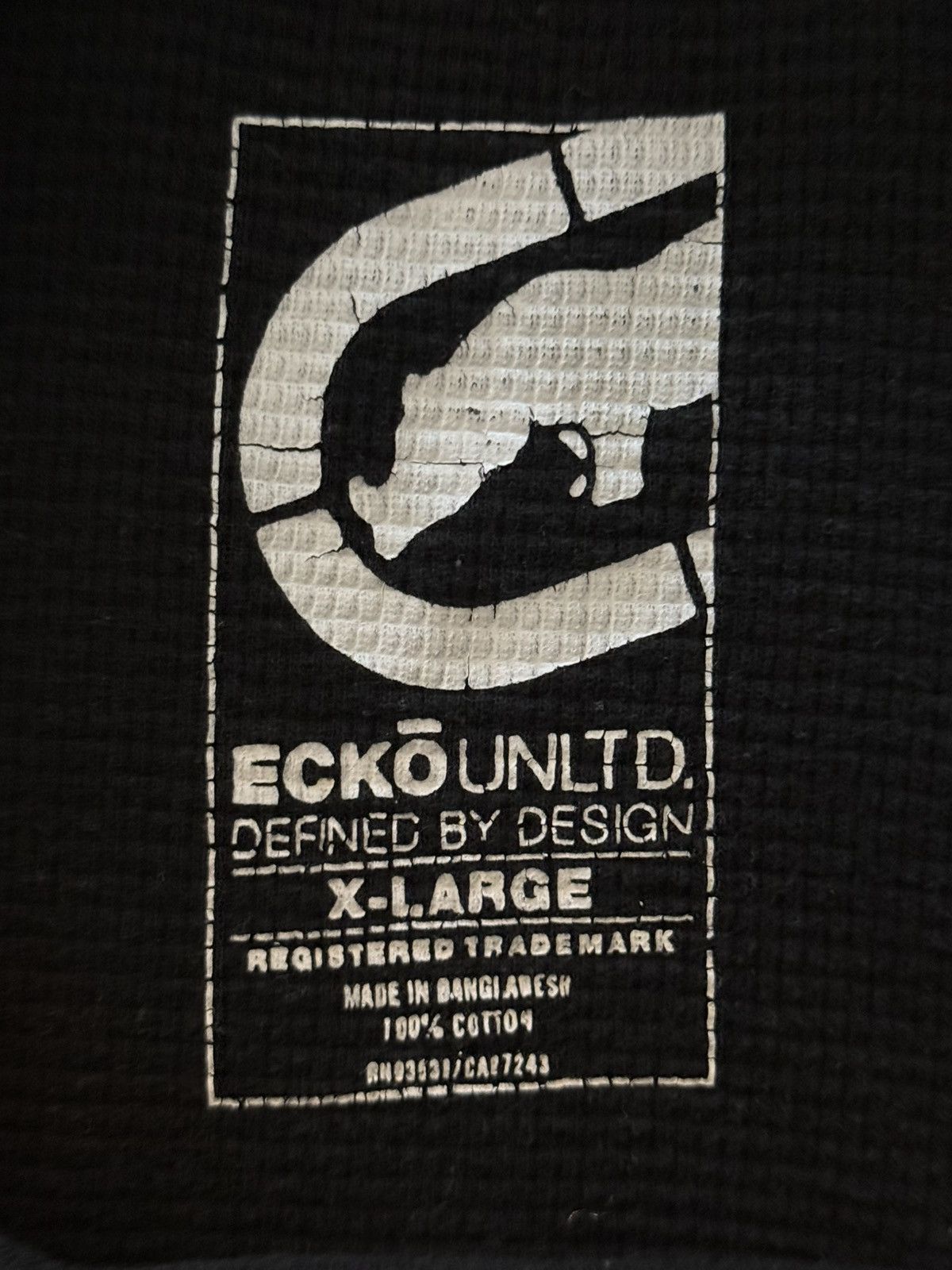Ecko Unltd. × Vintage Ecko Unltd Complex Eckonomics Thermal Longsleeve Size US XL / EU 56 / 4 - 4 Thumbnail