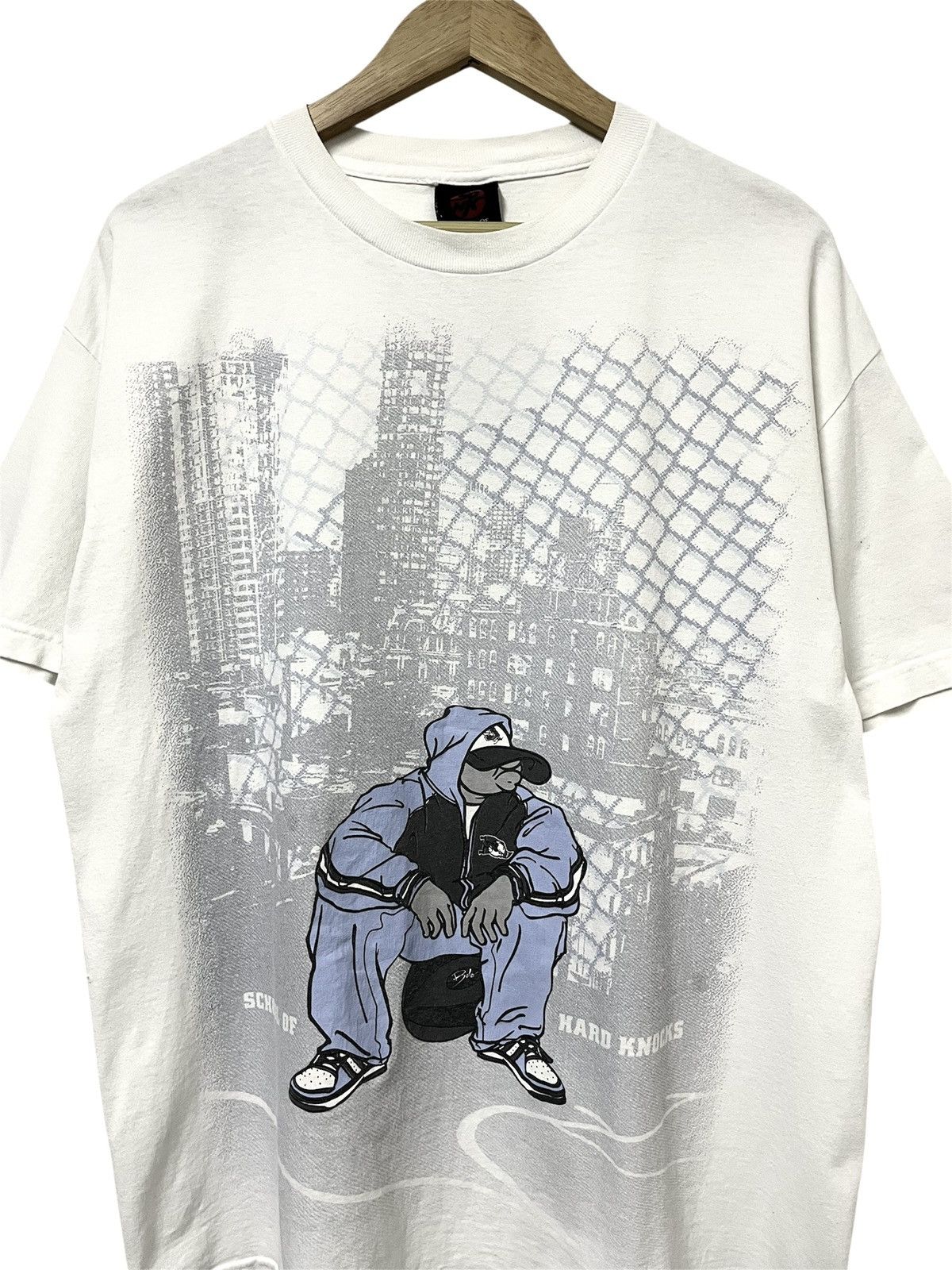 JNCO × Vintage VINTAGE Y2K SOHK SCHOOL OF HARD KNOCKS HIP HOP RAP TSHIRT Size US XL / EU 56 / 4 - 3 Thumbnail