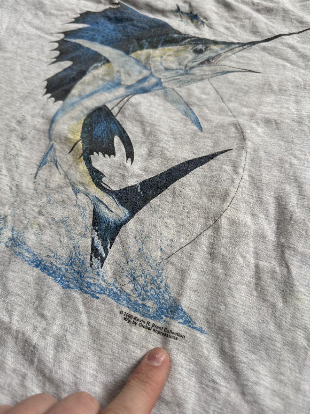 Vintage Vintage Kevin R Brant Fishing 2000 tee Size US M / EU 48-50 / 2 - 3 Thumbnail