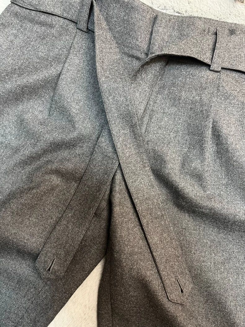 Saint Laurent Paris Saint Laurent Paris Fall/Winter 17 Grey Double Belted Wool Size US 34 / EU 50 - 5 Thumbnail