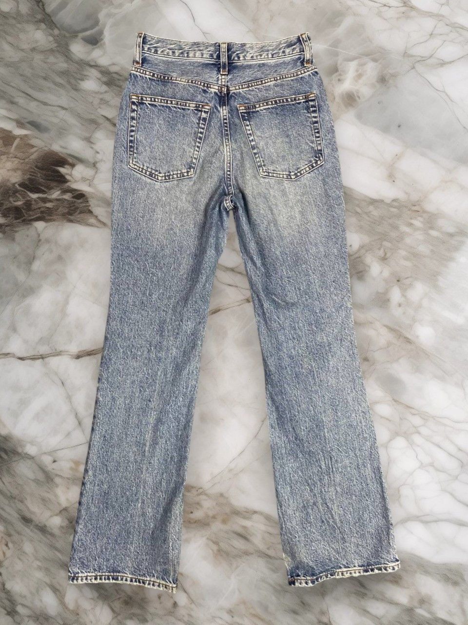 GU GU japanese brand bootcut flare distressed denim Size US 28 / EU 44 - 2 Thumbnail