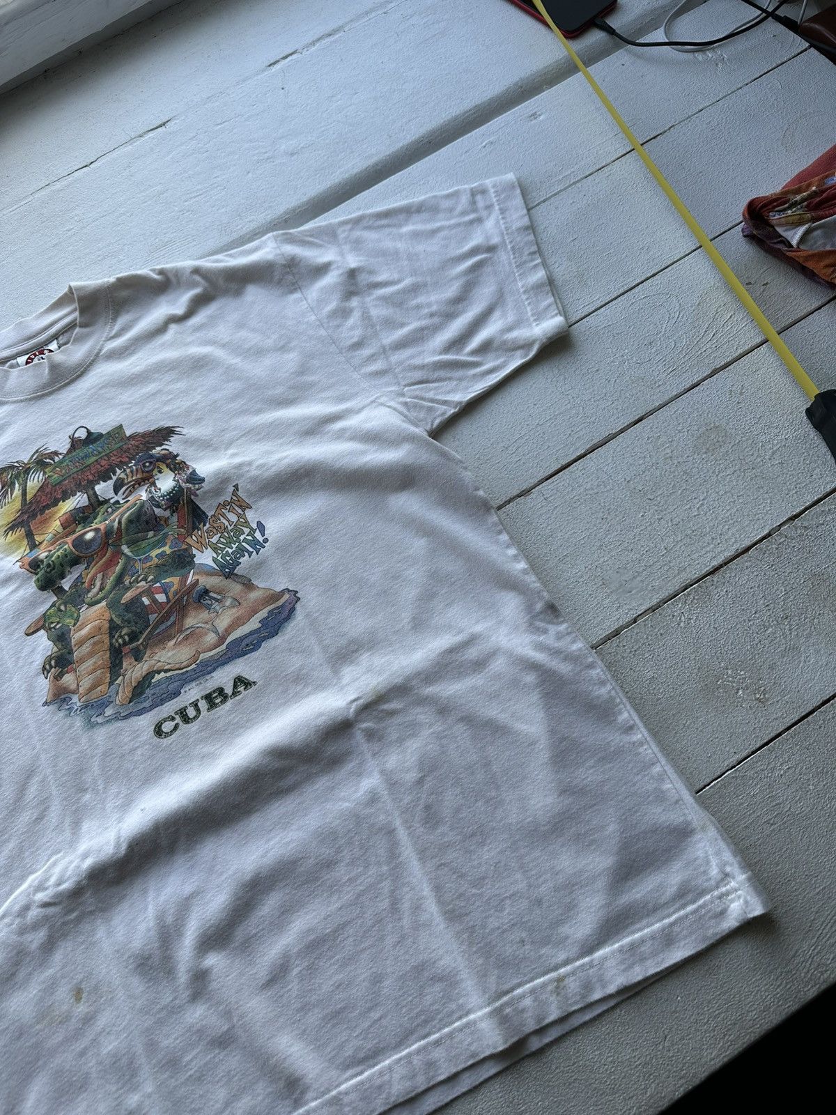 Vintage 🚨Vintage 90s CUBA PARADISE LOGO rare surf TEE y2k rare Size US XL / EU 56 / 4 - 3 Thumbnail