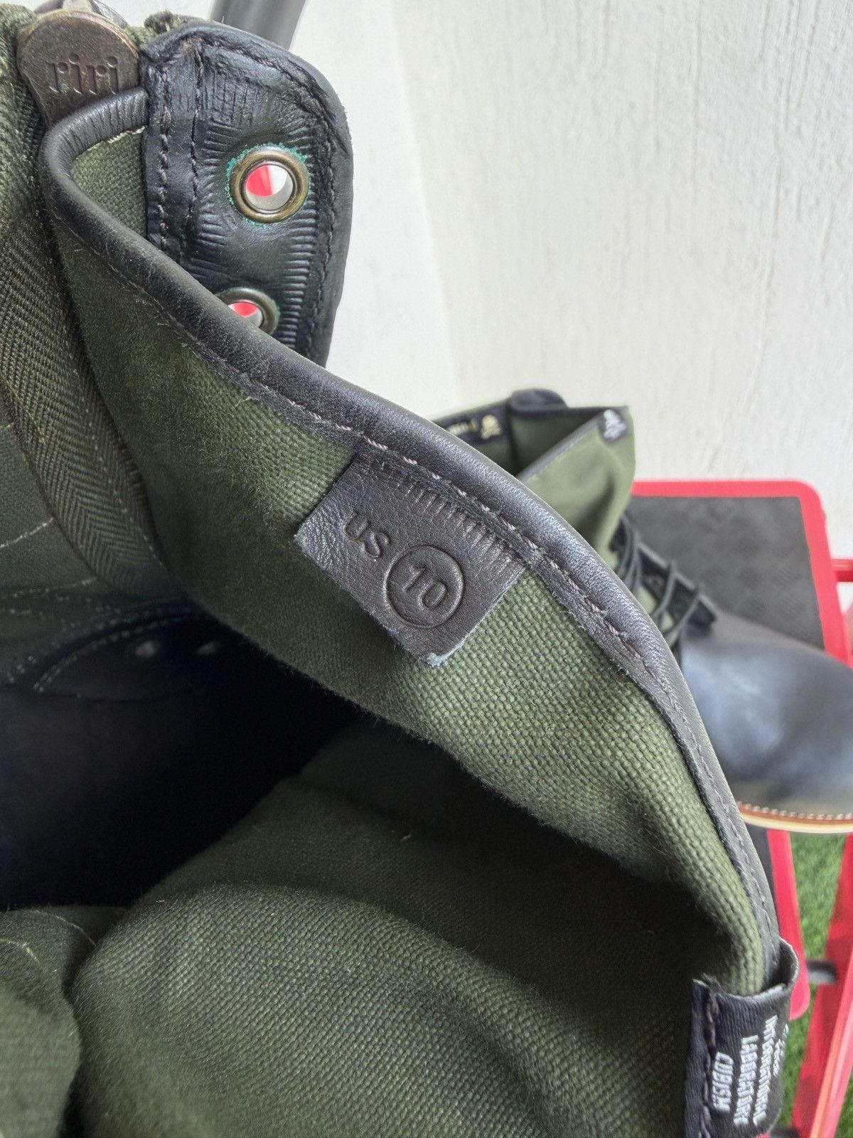 Visvim Khaki (olive) 7Holes 73’folk boot Size US 10 / EU 43 - 12 Thumbnail