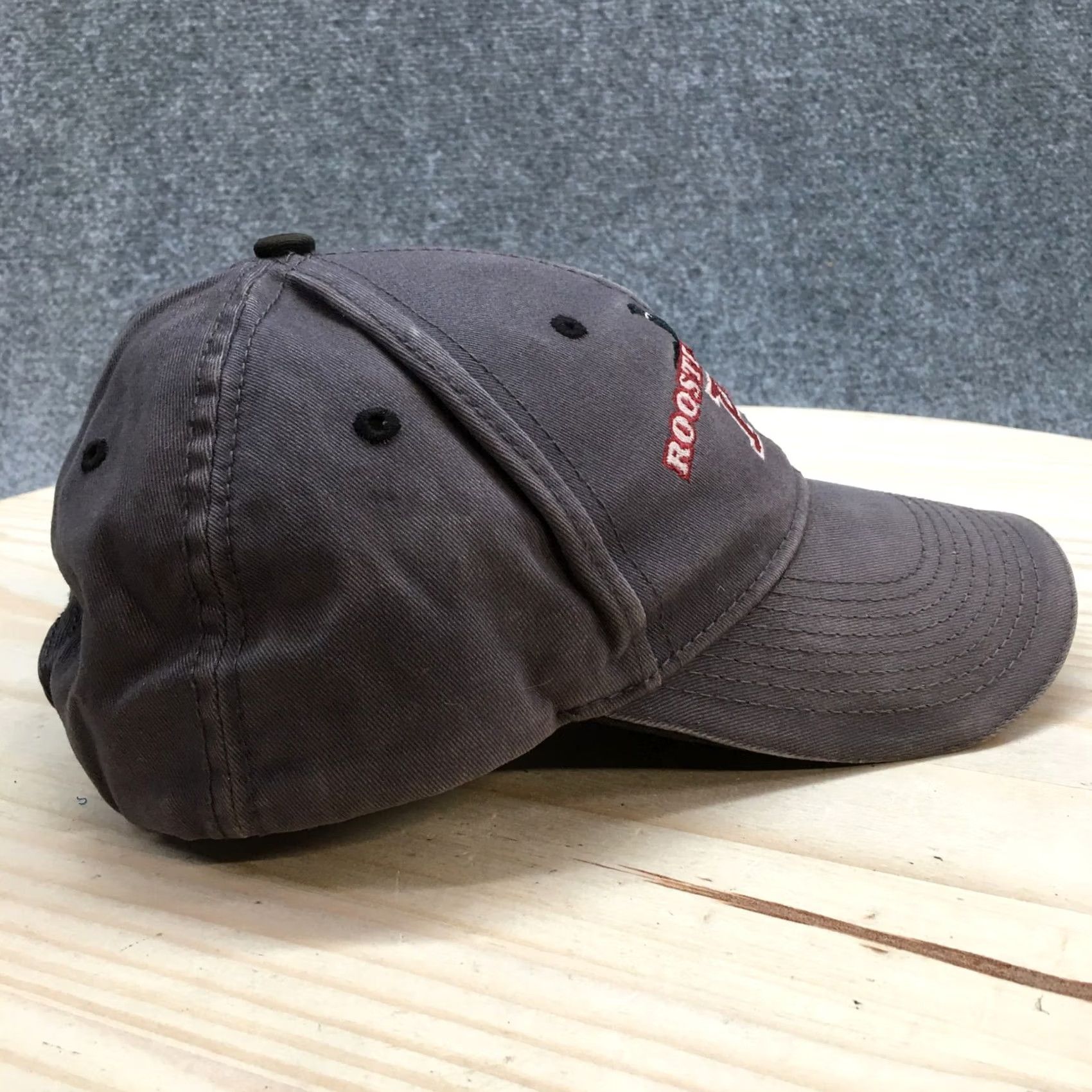 Vintage Rooster Booster PF Baseball Cap Hat One Size Grey Adjustable Embroidered Mens Size ONE SIZE - 5 Thumbnail