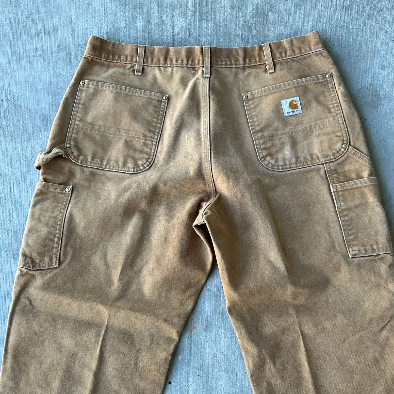 Carhartt × Vintage Carhartt brown double knee work wear carpenter pants Size US 35 - 6 Thumbnail