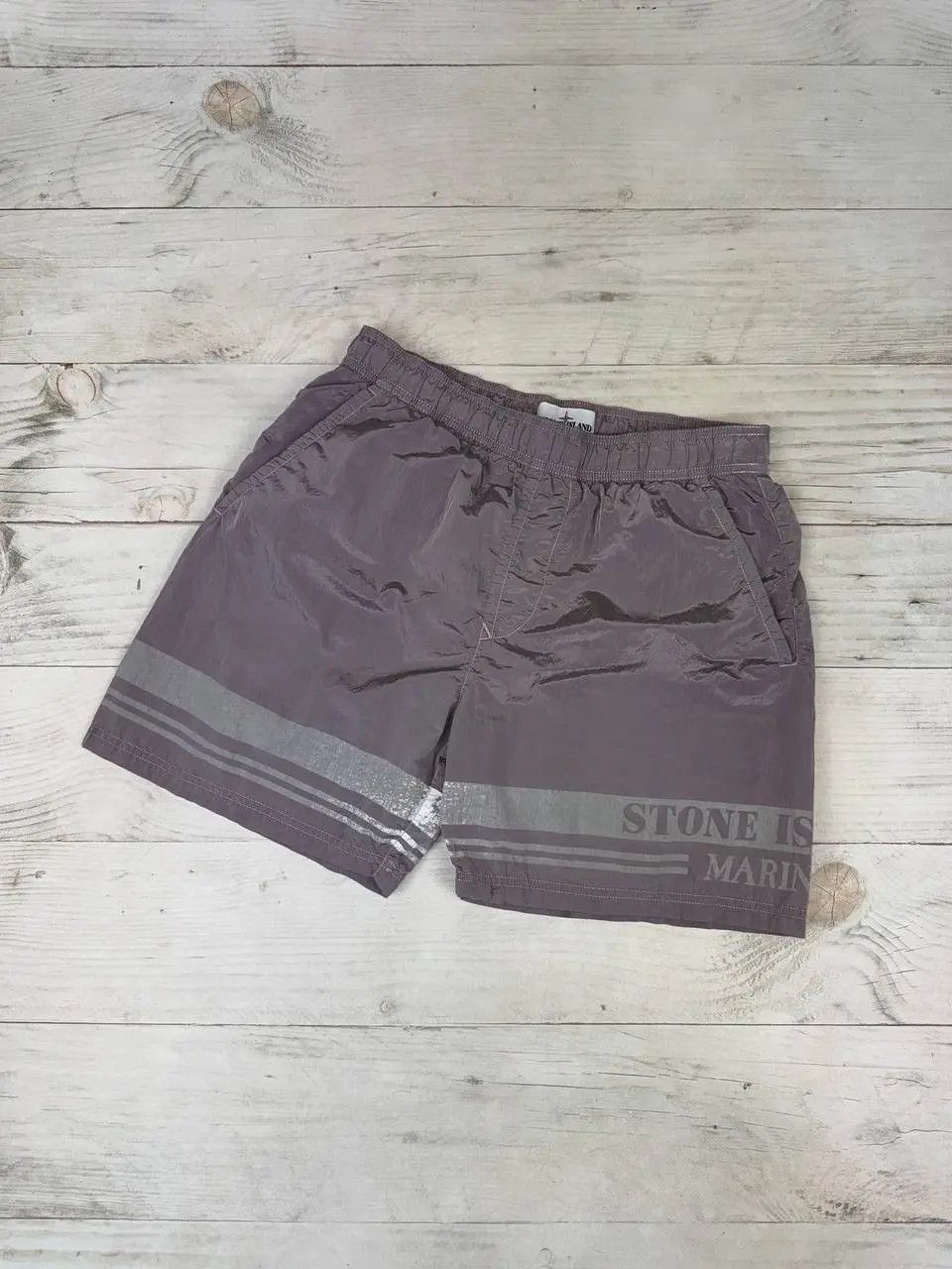 Stone Island Stone Island Marina Nylon Shorts Big Logo Size US 30 / EU 46 - 1 Thumbnail