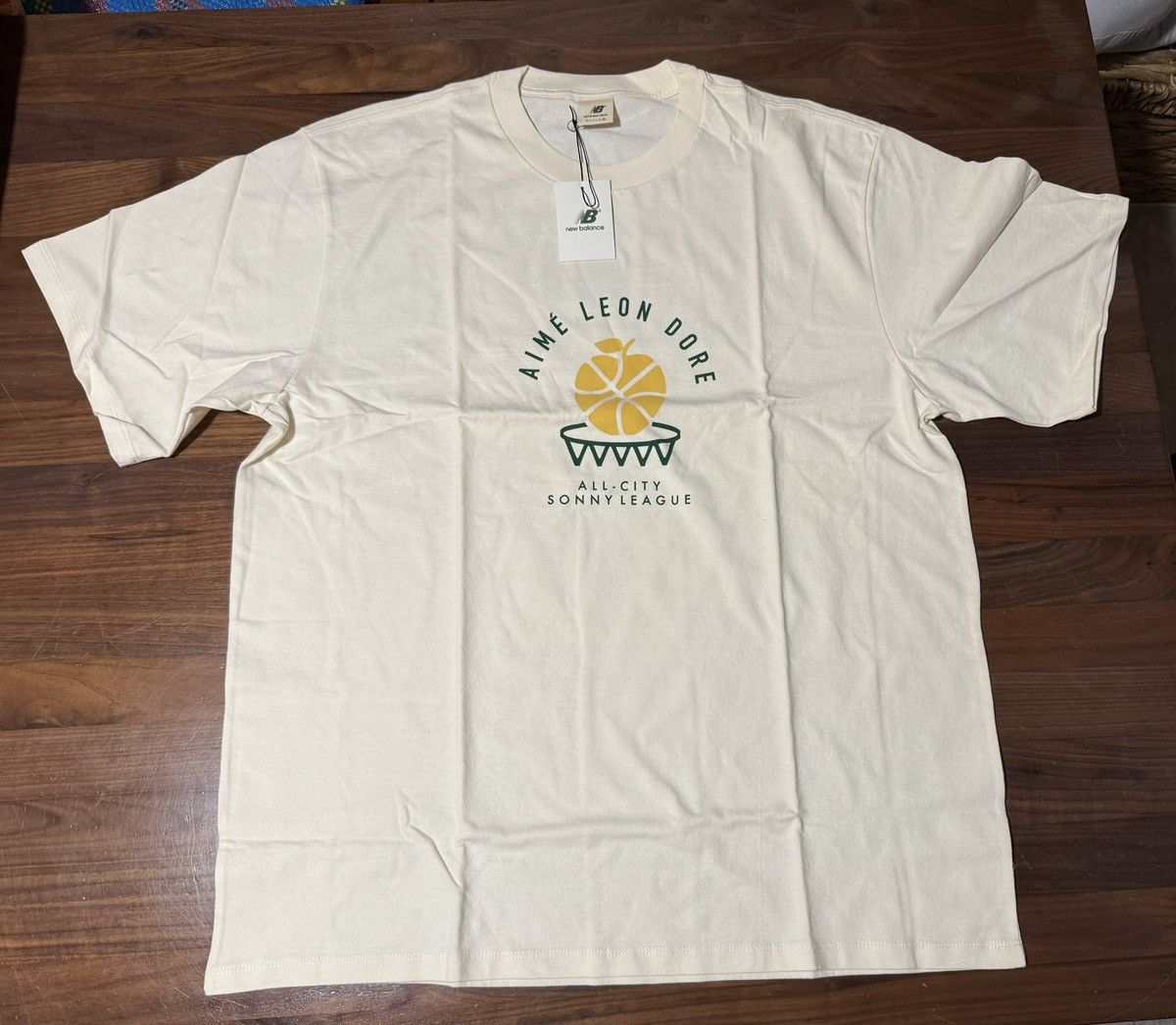 Aime Leon Dore × New Balance Aime Leon Dore ALD x New Balance NB SONNY NY Tee Cream Size US XXL / EU 58 / 5 - 1 Thumbnail
