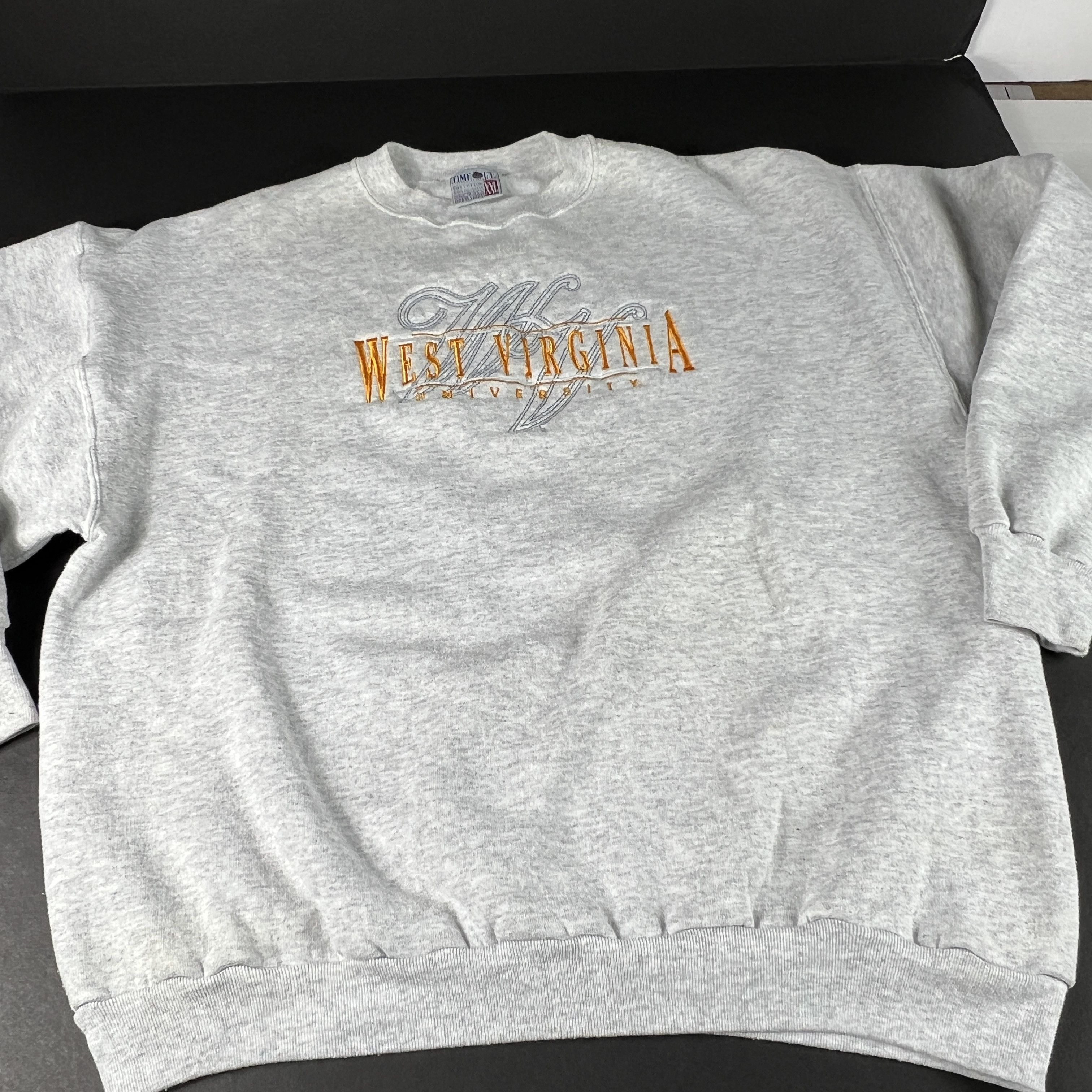 NCAA × Vintage VTG 90s West Virginia Mountaineers Sweatshirt Grey Crewneck Size US XXL / EU 58 / 5 - 5 Thumbnail