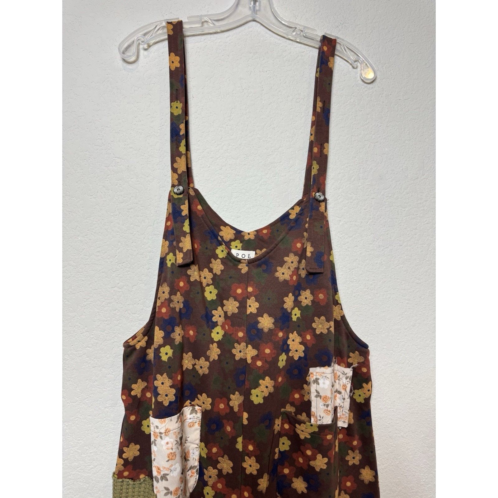 Other POL Floral Print Jumpsuit Boho Patchwork Retro Oversized M Size 32" / US 10 / IT 46 - 5 Thumbnail